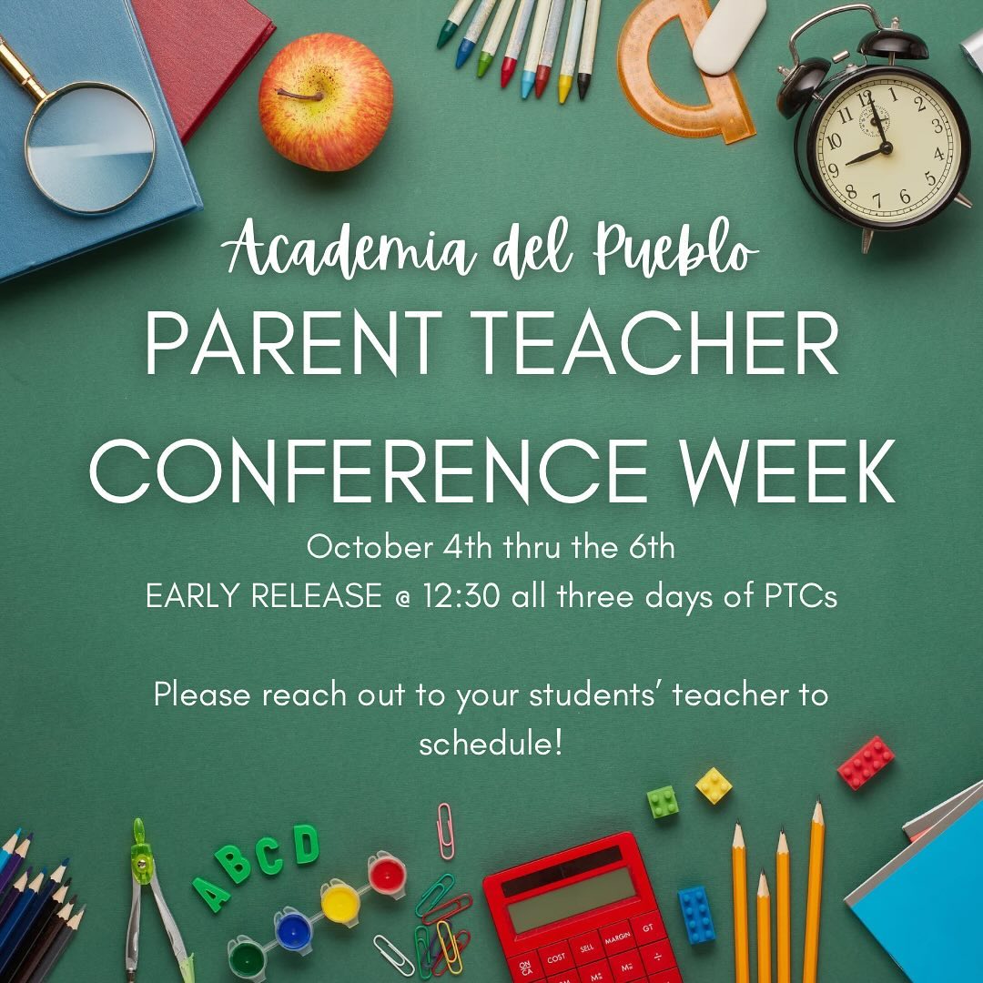 Quarter 1 Parent Teacher Conferences are this week!