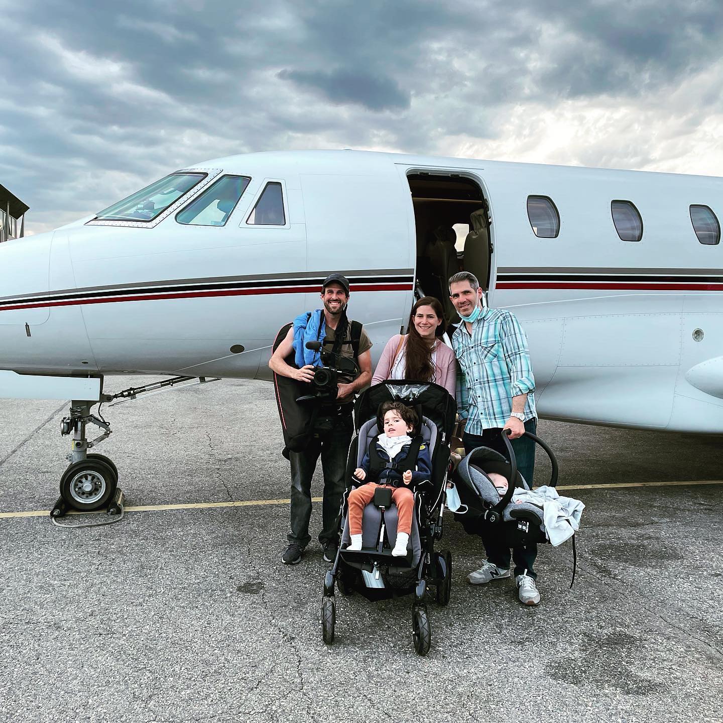 Traveling for our 1 month follow up, post surgery for Benny’s gene therapy.
“Impossible, torturous, back breaking, never again!....” is how I would explain previous flights I’ve taken with my special needs children. @hatzolah_air made sure that Benny and all of us were well taken care of! Thank you for making it a smooth and easy ride! #savebennyandjosh #curecanavanfund #genetherapy #hatzolair #hatzolah