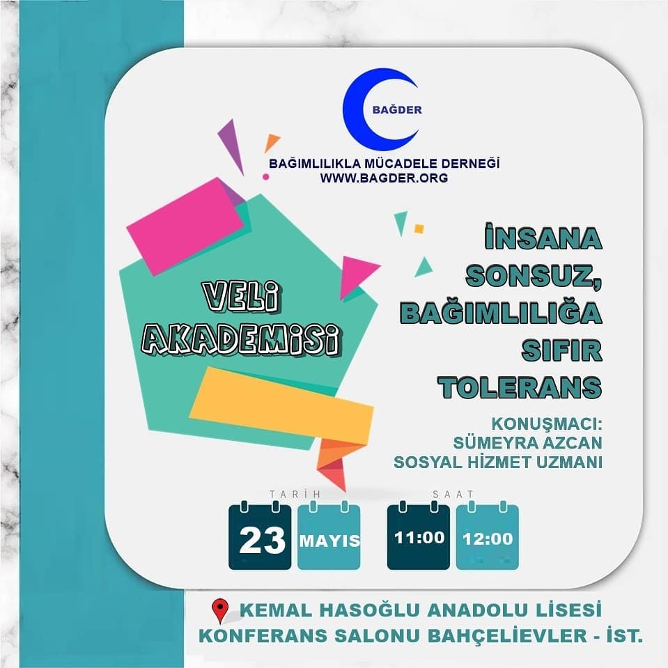 Bağder Dernegi öğrenci ve veli eğitımlerini, Bahcelievler ve Üsküdar olmak üzere 2 ayrı lise ve aynı günde gerçekleştiriyor.
@avmbalci
#bağder
#bağımlılık
#bağımlılıklamücadele
#bağımlılıklamücadelederneği
#eğitim
#konferans
#tiyatro