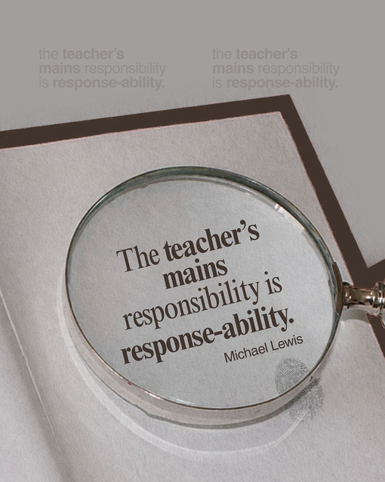 Not control. Not perfect planning. Not finishing the slides.
Response-ability.
The ability to respond to:what learners actually say: the gaps that emerge, the language that *wants* to be noticed, the moment unfolding in front of you
Teaching isn’t about delivering content. It’s about being linguistically sharp enough to:
🤎 reformulate with precision,
🤎 highlight what matters,
🤎 let go of what doesn’t,
🤎 and turn spontaneous language into learning.
And here’s the uncomfortable part: You can’t respond well if your own language isn’t developing.
Response-ability demands proficiency. It demands awareness. It demands continuous exposure.
That’s the real work behind the lesson.