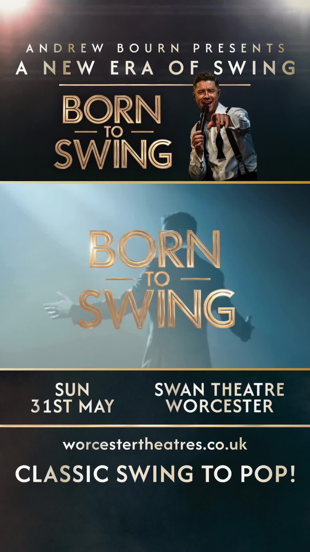 Britain’s Got Talent finalist and Top Ten album artist Andrew Bourn brings his spectacular show BORN TO SWING to Swan Theatre, Worcester on May 31st.
Inspired by the iconic showmen of Vegas, Born To Swing mixes vintage sounds with new cool!
🎟 https://worcestertheatres.co.uk/swan-theatre/whats-on/born-to-swing