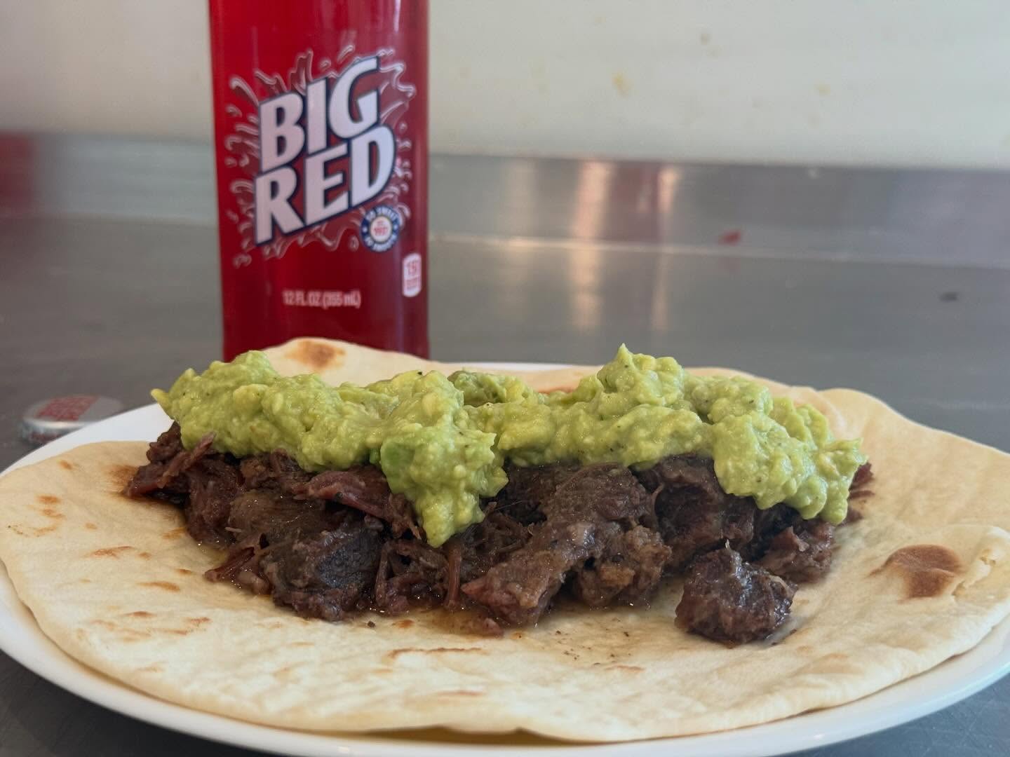 San Antonio Vibes #happyjavys #barbacoa #bigred #tacos