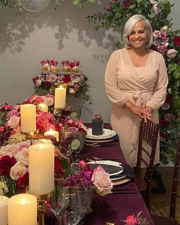 The art of the event. Balancing bold colors like midnight blue and blush pink to create a mood that is purely magnetic. #VALuxuryEvents #MDWeddings