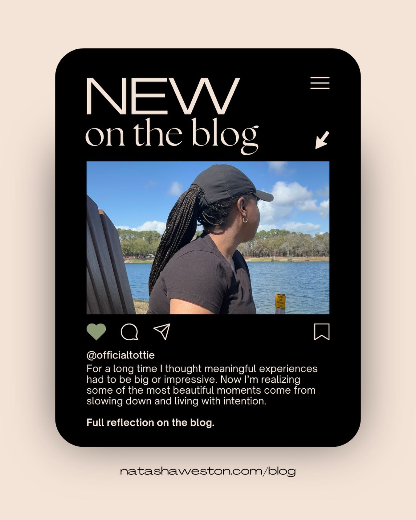 Slowing down has been teaching me a lot.
I wrote a reflection on the blog about living with intention and learning to enjoy the life that’s unfolding instead of always chasing the next thing.
💻 NatashaWeston.com/blog
#intentionalliving #personalgrowthjourney #blogpost #mindfulliving