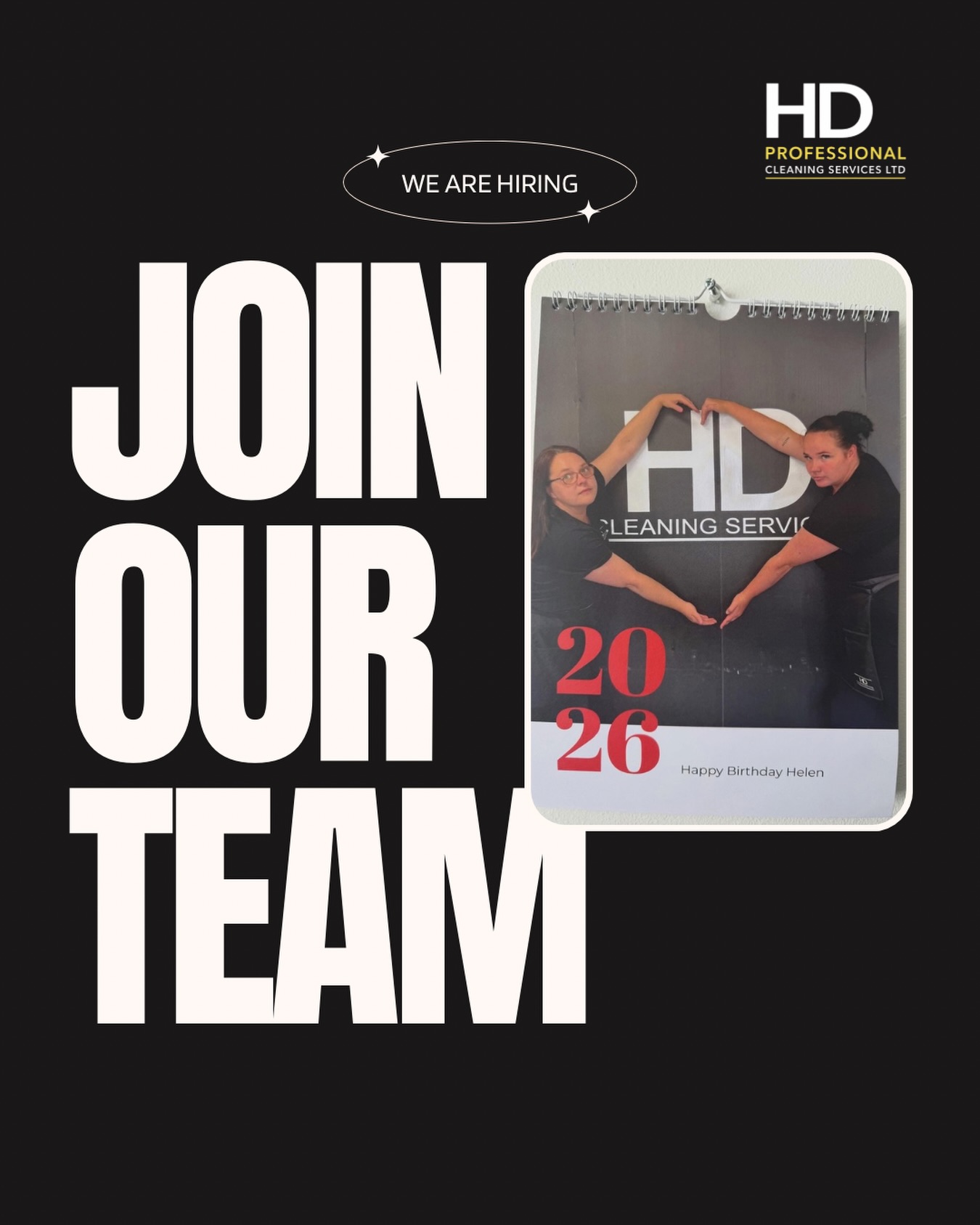 We’re Hiring! 🧹
HD Professional Cleaning Services Ltd are looking for a School Cleaning Operative to join our team near Buckley.
📍 Location: Near Buckley
🕒 Hours: 15 hours per week (3:00pm – 6:00pm)
📅 Term-time only (with optional work available during school holidays)
💷 Pay: £12.41 per hour
⭐ Bonuses available
We’re looking for someone reliable, hardworking, and proud of delivering high standards of cleaning in a school environment. Full training and support will be provided.
If you’re interested or would like more information, send us a message or get in touch today!
#Hiring #CleaningJobs #BuckleyJobs #SchoolCleaner #NorthWalesJobs JoinOurTeam