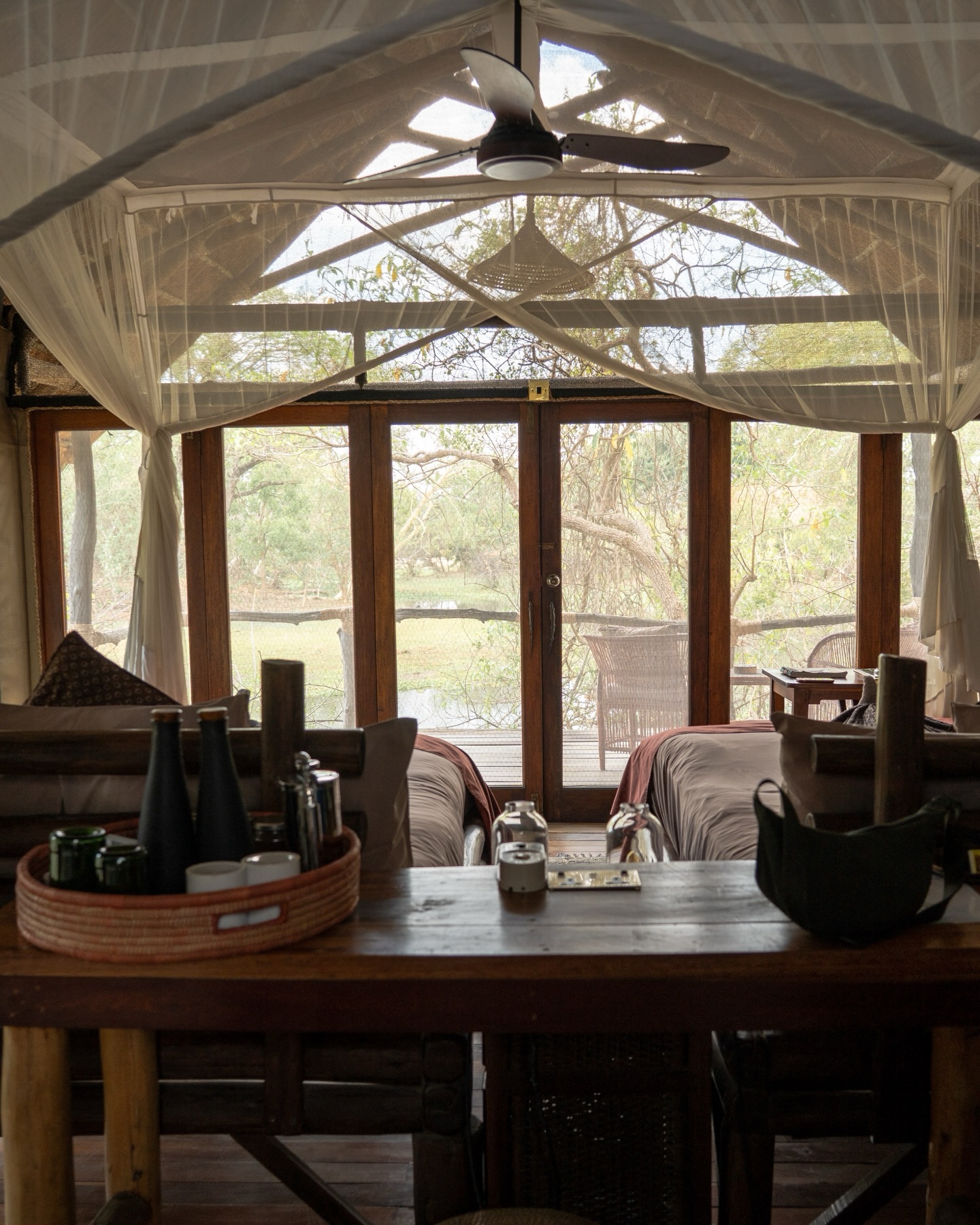 Mvuu Lodge, Malawi @caws_malawi 🐘🌿
I never really took the time to talk about my stay at Mvuu Lodge in Liwonde National Park, but every time I look back at the photos I still get that same wow feeling.
Our tent had a beautiful deck overlooking the canal, and there was always wildlife around. We watched monkeys playing in the trees and hippos passing by in the water. One afternoon between our safari drives, a hippo even tried to walk past our tent. We stayed completely still and quiet, and suddenly it turned around and ran back into the water.
Another moment I won’t forget was seeing a kudu standing right next to our outdoor shower.
And during the night you could hear the sounds of the wild all around the camp – hippos grazing nearby or lions roaring in the distance. It felt like being completely immersed in nature.
The tent itself was so cozy – the beds were incredibly comfortable and I loved the interior and small details. One of my favourite touches was the welcoming letter waiting for us when we arrived.
So many little moments made this stay really special.
Would you love to stay here too?
📍 Mvuu Lodge, Liwonde National Park, Malawi
#mvuulodge #malawi #safari #safarilodge #wildlifeconservation