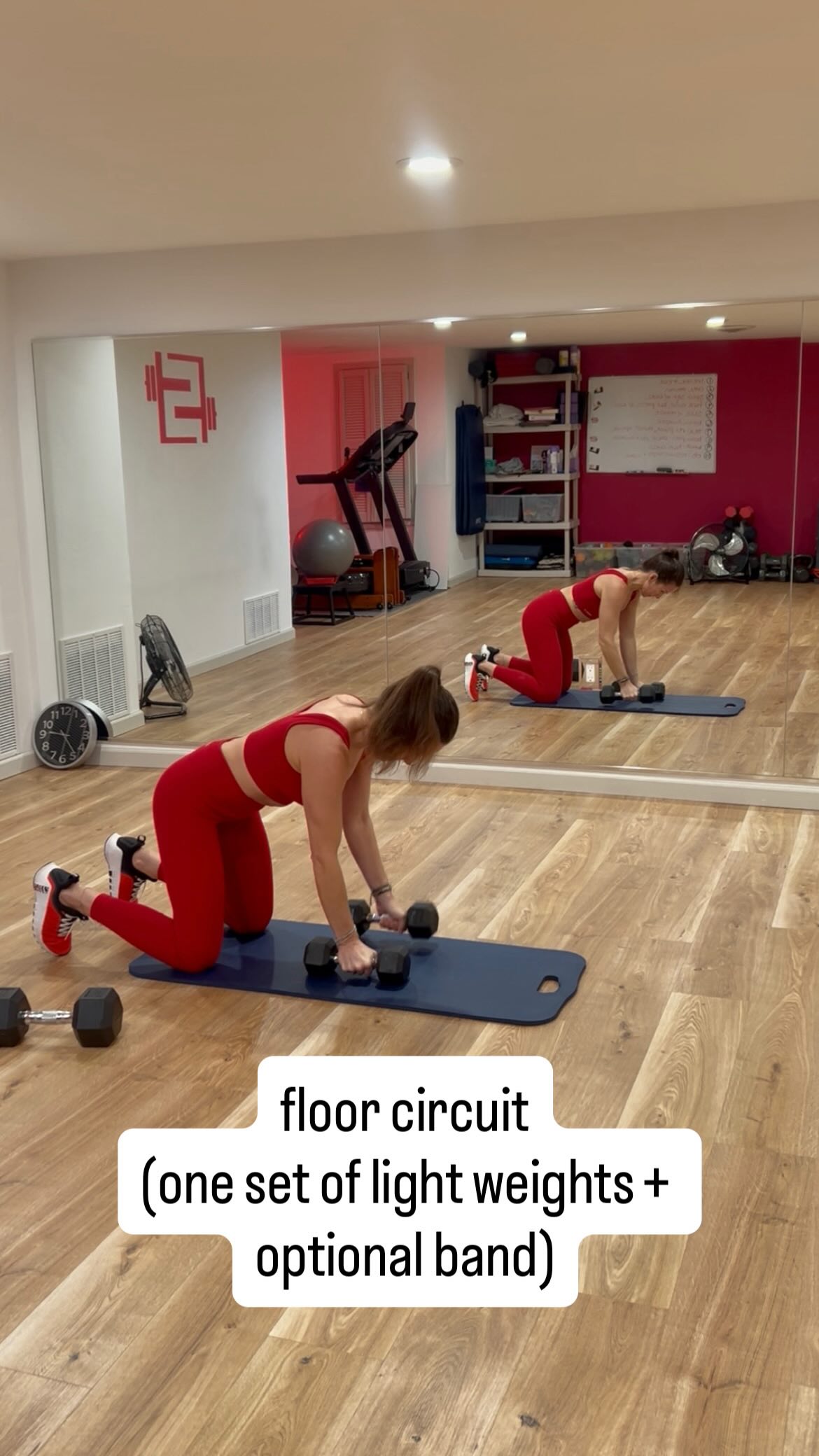 #floorcircuit #athomeworkout #dumbbells #strengthtraining #core
