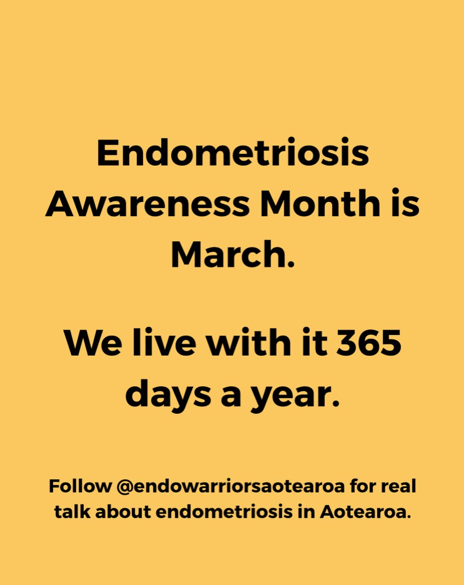 Endometriosis Awareness Month is March.
But people live with this condition 365 days a year.
The pain does not switch off on 1 April.
The fatigue does not disappear.
The advocacy does not stop.
Awareness is important.
Action is essential.
Follow along as we continue this work across Aotearoa.
#endometriosisawareness #endowarriorsaotearoa #endometriosisnz #chronicillness #endostrong