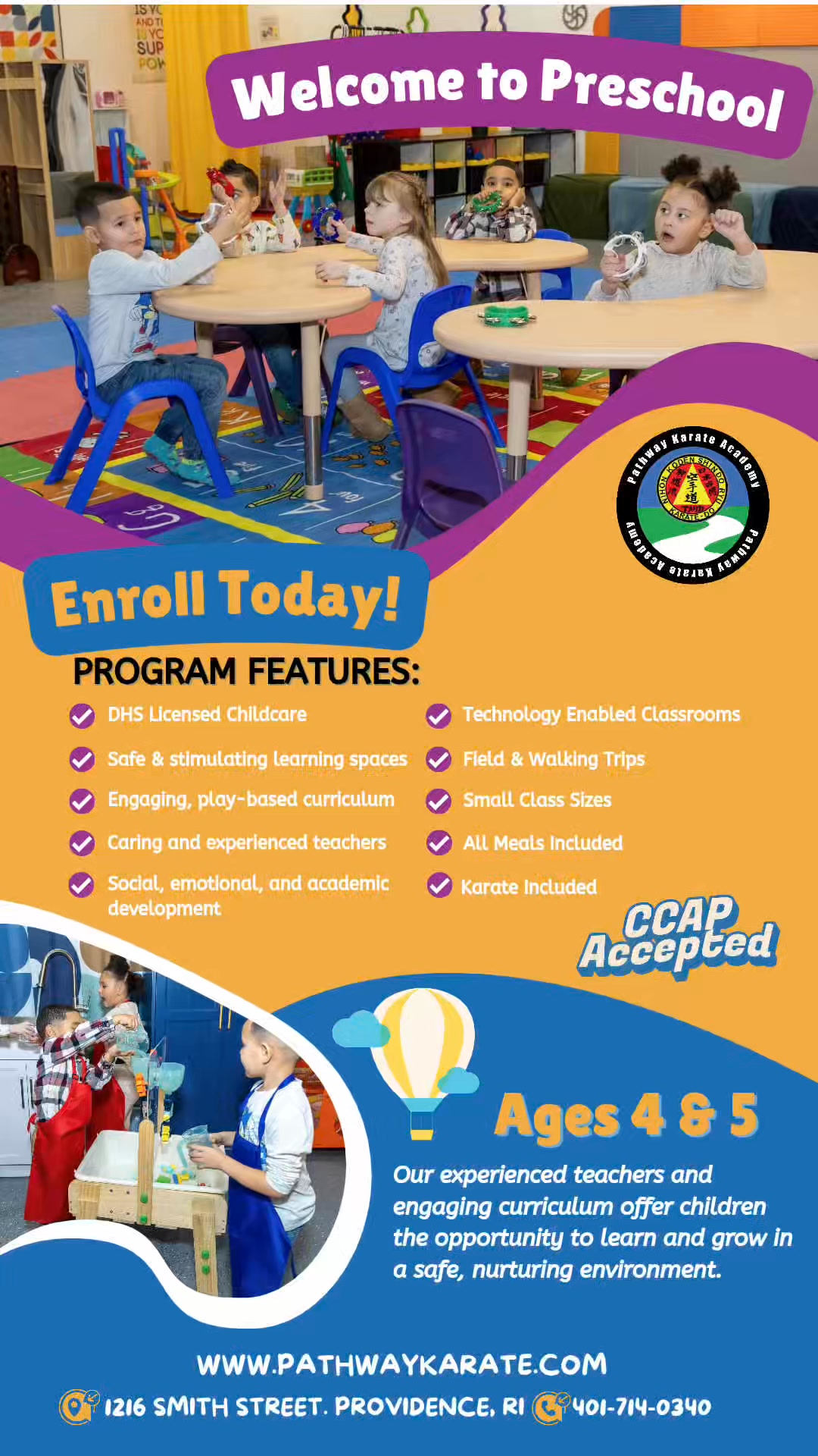 🚨 PROVIDENCE PARENTS 🚨
🛑 STOP SCROLLING! 🛑
🎒 Pathway Karate Academy is now offering PRESCHOOL for 4 & 5 year olds! 🥋✨
Your little one will learn in a safe, structured, and fun environment where kids build:
💪 Confidence
🧠 Focus
🤝 Social skills
✅ DHS Licensed & Approved
✅ CCAP Accepted
🍎 All food provided
🥋 Karate included!
We focus on helping kids learn, grow, and have fun every day.
📍 Perfect for families in Providence
👇 Comment “PRE‑K” below and we’ll DM you the details!
#ProvidenceParents
#ProvidenceKids
#ProvidenceRI
#RhodeIslandParents
#KidsActivitiesRI