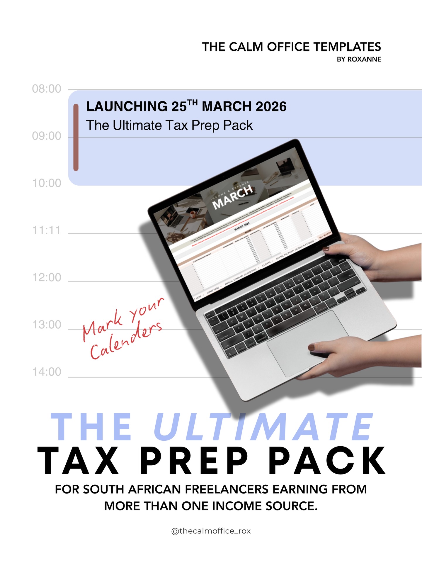 Launching in time for your first official CEO day!
April 1st marks the day your March 2026 Bank Statement is ready for download and it marks the start of a new habit.
Truth be told I am excited and petrified at the same time.
Launching something new, unrelated to things I’ve been known to do before is SCARY. But 2026 means getting out of my own way so I’m over here doing it anyway, WHY…
Because this is going to inspire big moves in the lives of freelancers who are ready to organise their freelance income and trade related expenses.
The ones like you and me - who are brave enough to sit down with our numbers and become empowered in the knowledge of where we actually stand - not where we think we stand.
Turning our finances into a priority means making decisions our future selves will thank us for.
More soon from your organised new friend and fellow freelancer
Roxanne ✨