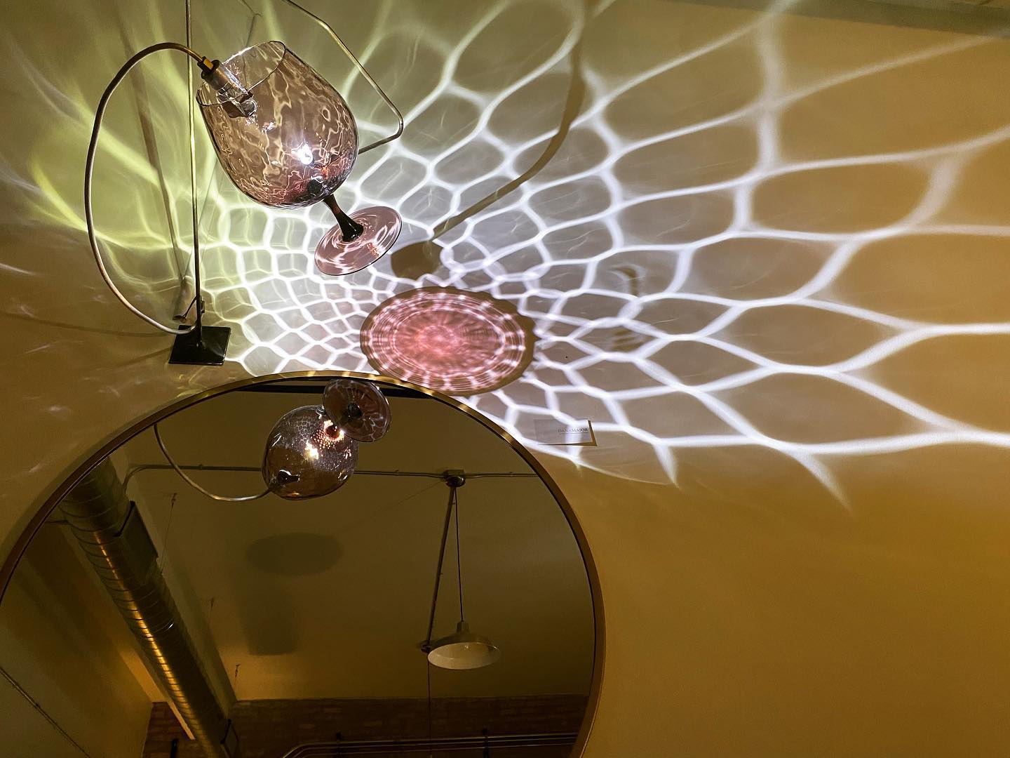 I am so pleased with the light install that @photon.wrangler did in the studio! Thank you Dana for helping me beautify the space in such a unique way. Check my story for a video of her crystals that are available to purchase. All installations are for sale as well. Come see for yourself! ✨✨✨