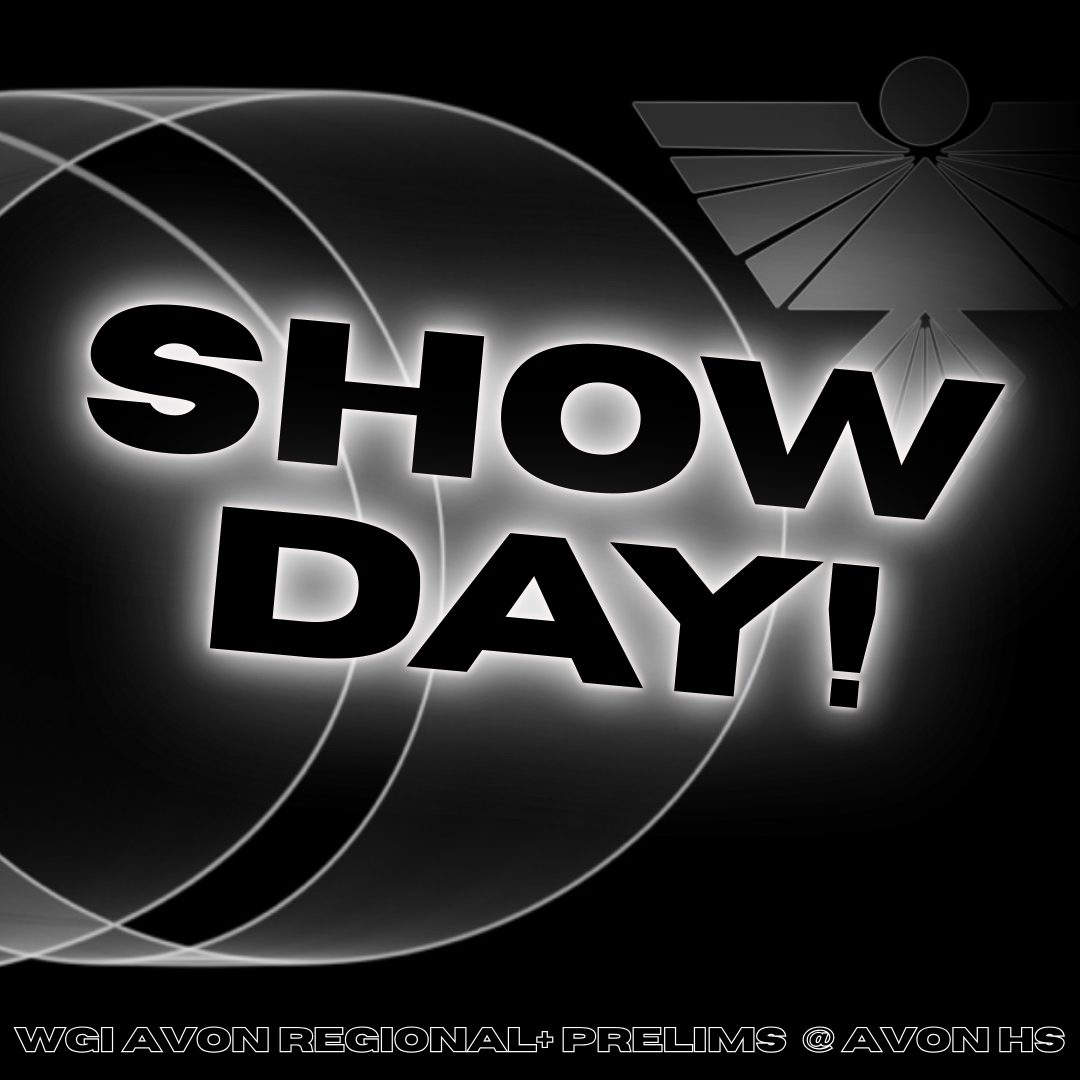It's Regional+ Day!! We're at Avon HS tonight, and we can not wait to perform for you! See you there!