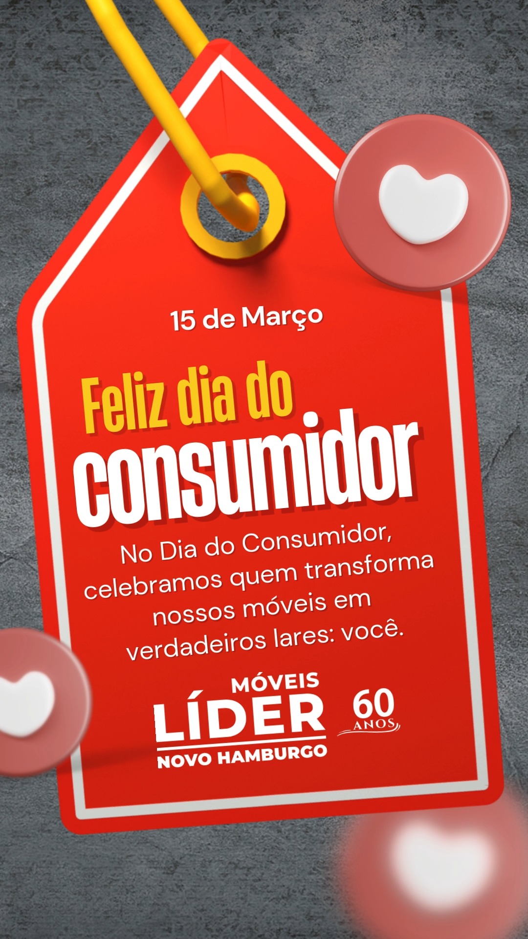Na Móveis Líder, cada detalhe é pensado para levar mais estilo, conforto e personalidade ao seu ambiente. Nossos produtos são únicos, criados para transformar espaços em lugares que refletem quem você é e valorizam cada momento do seu dia.
No DIA DO CONSUMIDOR celebramos com todos os nossos clientes que todos os dias escolhem nossa loja e consomem com consciência!
MUITO OBRIGADO!❤️🏡✨
NOVO HAMBURGO
Rua Alvear, 291
51 99608.1192 ou 51 3587.1101
#valedossinos #novohamburgo #ambiente #elegancia #moveislider #tendenciasmoveis #decoracao #estilo #atualizado #60anos #Gratidão #2026MelhorAinda #MóveisLíder #Exclusividade #Design #Qualidade #Decoração #AmbientesComEstilo #FimDeAno #CasaNova #TransformeSeuEspaço #diadoconsumidor