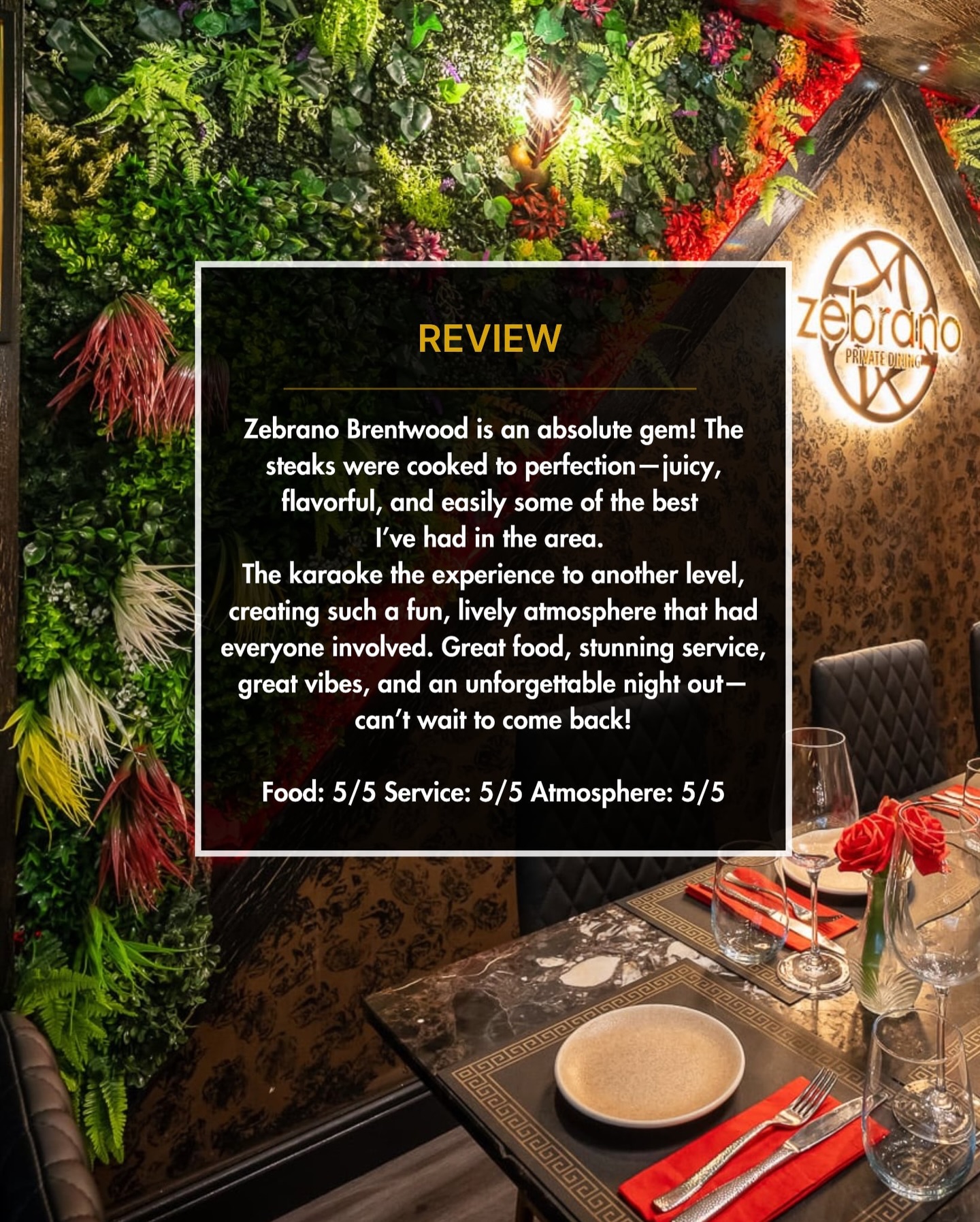 Nothing makes us happier than seeing our guests enjoy the experience! From fresh food and great cocktails to private karaoke rooms and the perfect space for celebrations – thank you for the amazing reviews. We can’t wait to welcome you again! ⭐️⭐️⭐️⭐️⭐️
#reviews #essexbrentwood