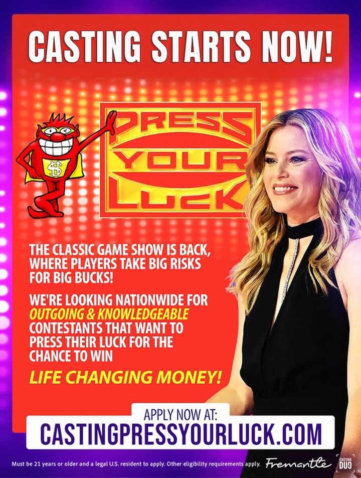 The classic game show is back and we need players who aren’t afraid to go for it. Is that you? Apply now.
#pressyourluck #nowcasting #gameshow #castingduo