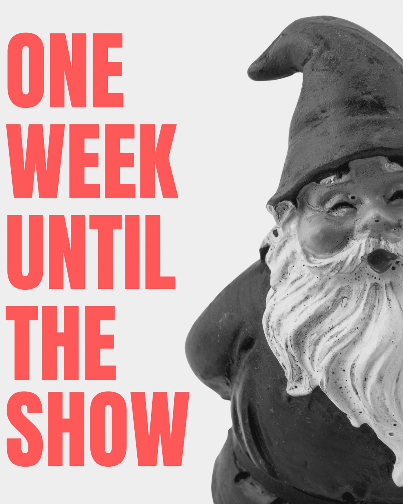 Love, Death & Gnomes is ONE WEEK AWAY! Book the final tickets from the Theatre on Foot website: www.theatreonfoot.co.uk