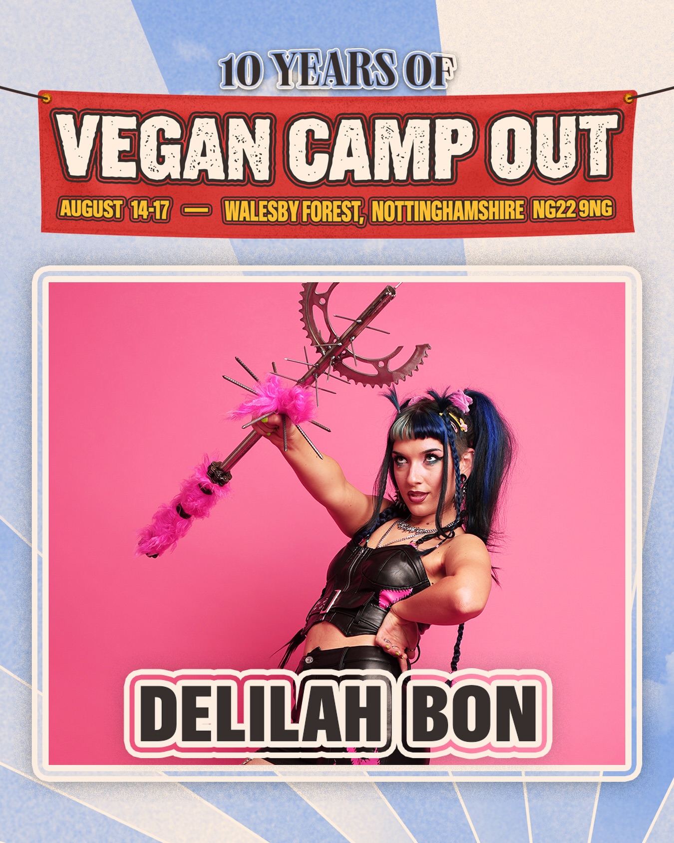 Delilah Bon is coming to VCO 🎤💖
Delilah Bon is here to disrupt, provoke and create space for the voices that need it most. Fusing nu-metal, the spirit of riot grrrl, and the lyrical fire of hip-hop, Delilah is the genre-defying voice of a new generation. With her self-coined “Brat Punk” sound, she delivers unapologetic anthems that smash patriarchy, challenge toxic masculinity, and celebrate the power of female rage. Her lyrics speak directly to the marginalised, empowering those who have been told to stay quiet, sit pretty, and stay in line. On stage, she’s pure fire - a force of chaos, catharsis, and empowerment. After a fully sold-out UK and European tour in 2024 and standout performances at Glastonbury and Download Festival, she’s showing no signs of slowing down. Delilah is more than just a musician; she’s leading a movement that’s louder, bolder, and braver than ever.
🎫 All tickets available from the link in our bio - Festival Tickets, Glamping, Tent Hire, On-Site Activity Pass, Coach Travel & Spa!