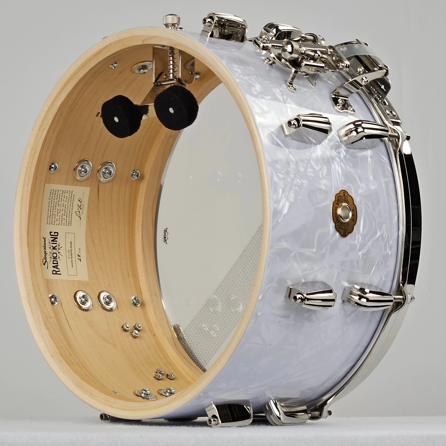 Slingerland Drum Company is BACK!
Check out our demo on YouTube, and more info on our Reverb store!
These drums are absolutely stunning, incredible work on this reboot -- including the American-made Single Ply steam-bent Maple Shells provided by @craviottodrumco
as well as the gorgeous genuine calfskin heads by @bovidpercussion
Limited release to kick off the relaunch of Slingerland, 50 of each model, get them while you can!
.
.
.
#slingerland #drums #vintagedrums #radio #radioking #craviotto #bovid #maple #jazz #jazzdrums #reboot