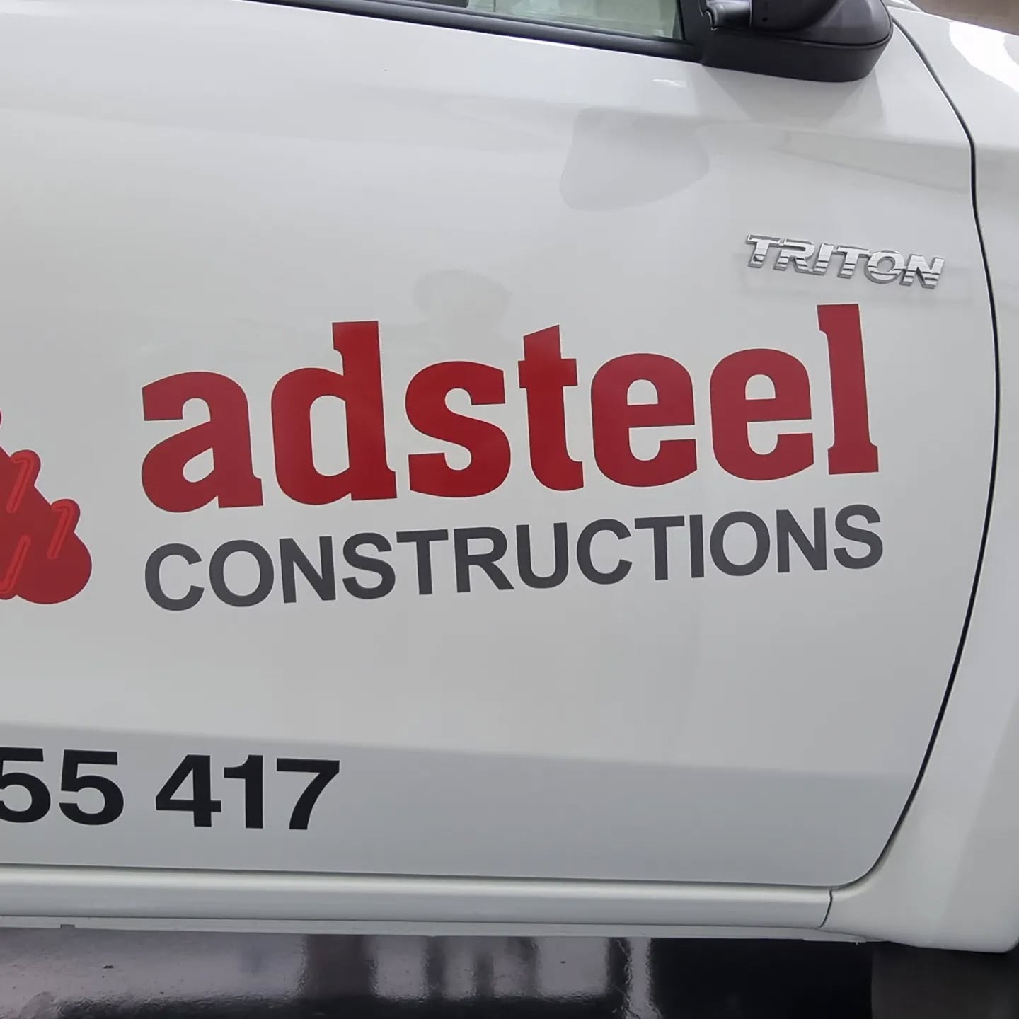Vehicle fleet signage, printed on Arlon SLX+ with matching long life PU (Polyurethane) laminate. #adsteelconstructions #hcsigns #capalabasignwriter
