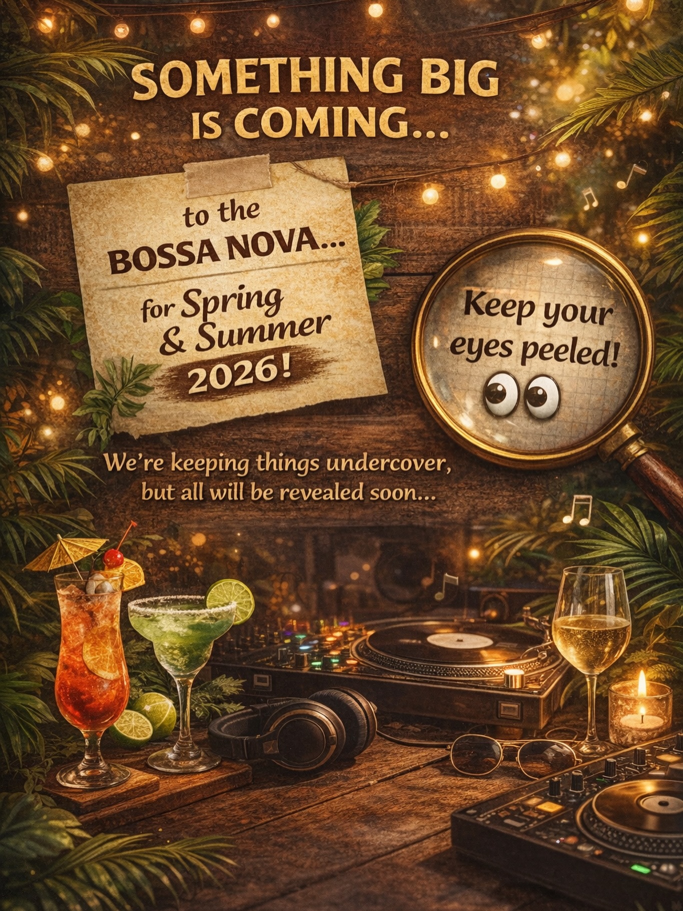 Something BIG is coming to Bossa Nova…
Behind the scenes we’ve been working on something very exciting for Spring & Summer at Bossa Nova Cafe… and right now it’s all top secret 🤫
We’re calling it Operation Spring/Summer Bossa Nova 🌿☀️
Over the next few months we’ll be bringing something brand new to South Ealing… something fun, something entertaining, and something that will make Bossa Nova the place to be this spring and summer.
We’re working hard behind the scenes with a new partnership to create something really special for the local community.
🎶 Entertainment
🌙 Great evenings
🍽️ Amazing food
✨ And a few surprises along the way…
For now we’re keeping things undercover while we get everything ready… but trust us, South Ealing is going to be pleasantly surprised.
So keep your eyes peeled 👀
All will be revealed very soon…
Watch this space.
#BossaNovaCafe #SouthEaling #EalingBroadway #WestLondonLife #EalingFood LocalCafe WestLondonEats ComingSoon SecretProject SomethingBigIsComing SpringInEaling SummerInEaling SouthEalingLife SupportLocalBusines