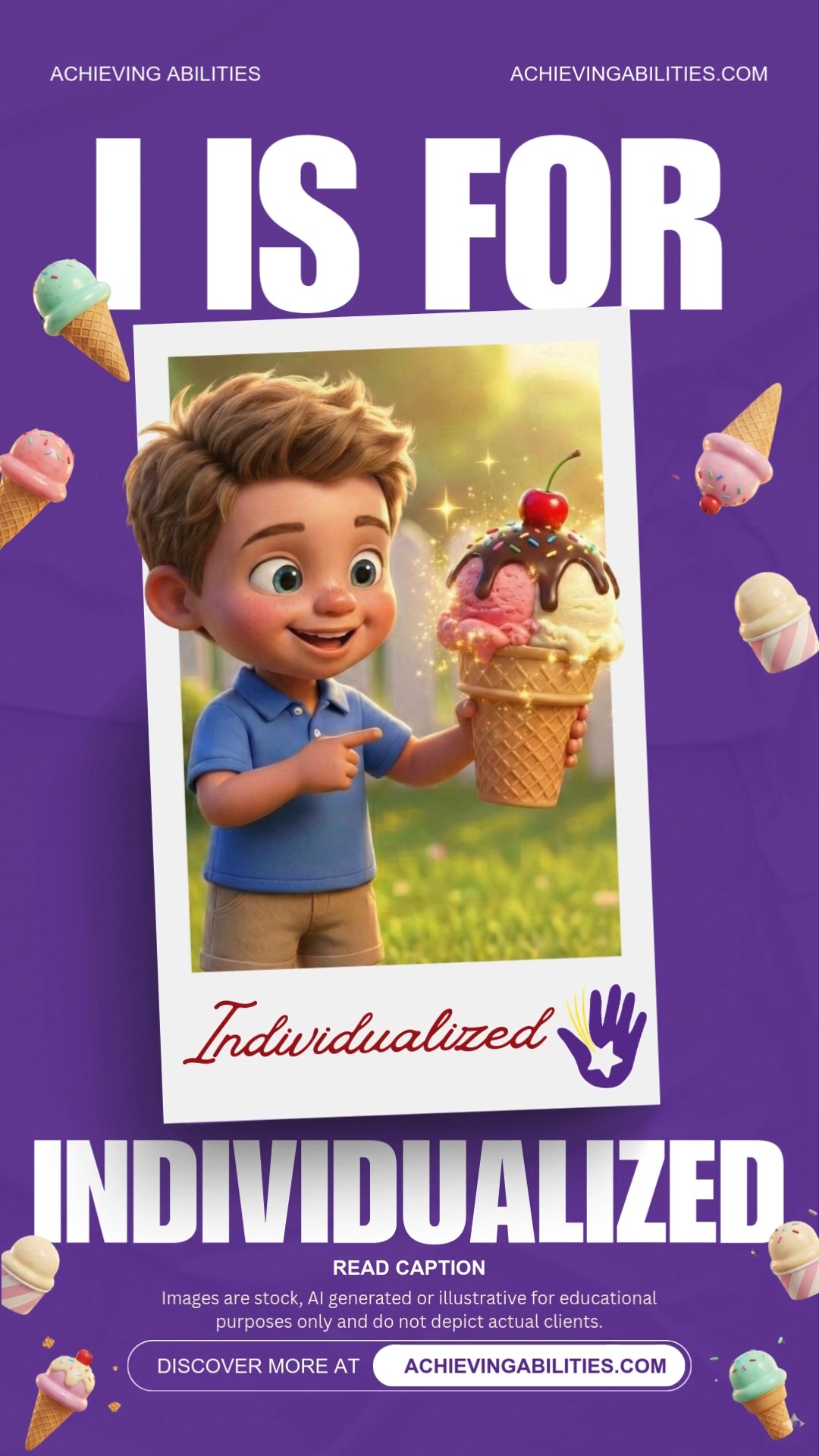 I is for Individualized
achievingabilitiesllc ✨Making Sense of ABA: A to Z ✨ There is no cookie-cutter approach here! ABA is highly “Individualized.” This means every single goal, strategy, and reward is tailored specifically to your child’s unique strengths, needs, and personality. Your child is one of a kind, and their therapy plan should be too.
#individualizedcare #autismacceptance #uniquelyyou #behavioranalysis #achievingabilities