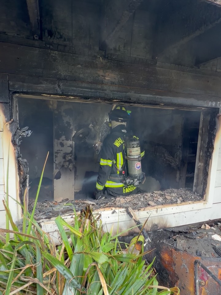 Vehicle fire yesterday, structure fire today! Your local WRFD crews were hard at work again this afternoon making a quick knockdown of a two story residence. Fast response and rapid deployment from crews mitigated what could have been a far more disastrous outcome. Much of the structure and contents were saved due to the action from WRFD’s A shift. Well done team 🚒🚨🔥 #wrfd #whiterock #firefighting #structurefire