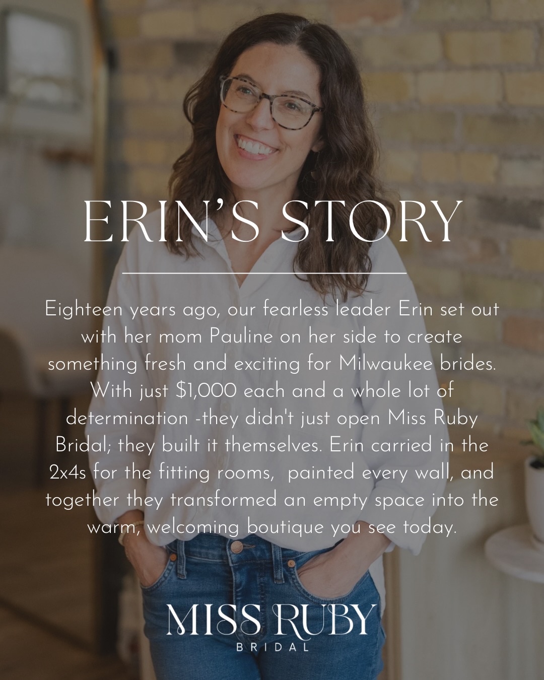 Built by a mother and daughter. Powered by love. This is Erin’s story - and part of your story now too when you say yes to your dress with us 🤍
