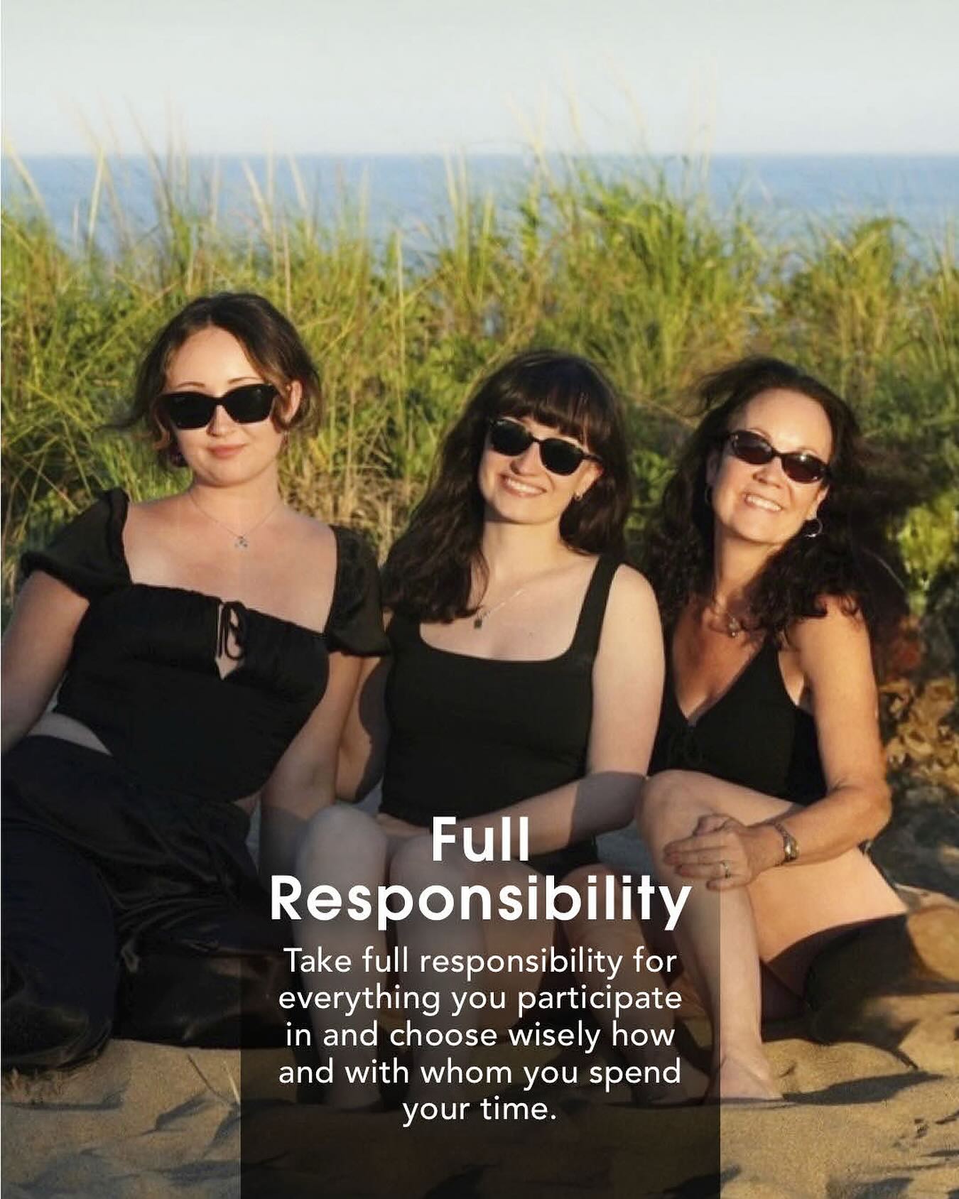 It’s important to realize that you are 100% responsible for everything you participate in! It is always your choice to share in an experience or not to - based on what you want to have as part your field of energy. Taking responsibility gives you back your power!