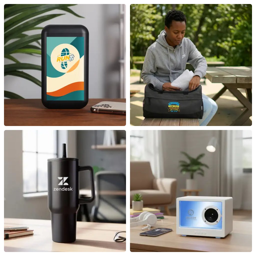 Have an upcoming event? Let us find the right item to recognize and reward those important to your business! #powerbanks #duffelbags #tumblers #speakers
