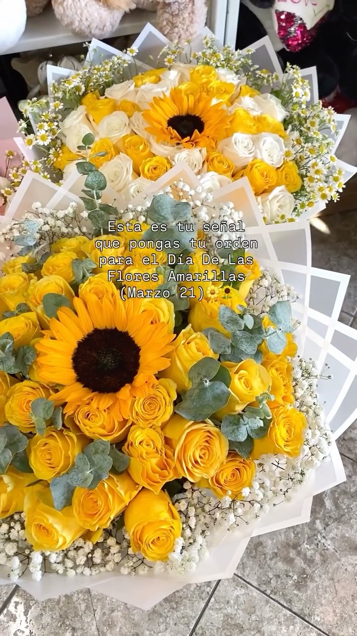🌼💛YELLOW FLOWER DAY IS ONE WEEK AWAY💛🌼 SATURDAY, MARCH 21st
Make your partner feel extra special by gifting him/ her a yellow bouquet from Juanitas Flowershop💛
To Place Orders : Send us a dm or call 510-778-1678 📞
#yellowflowers #floresamarillas #flores #parati #fyp