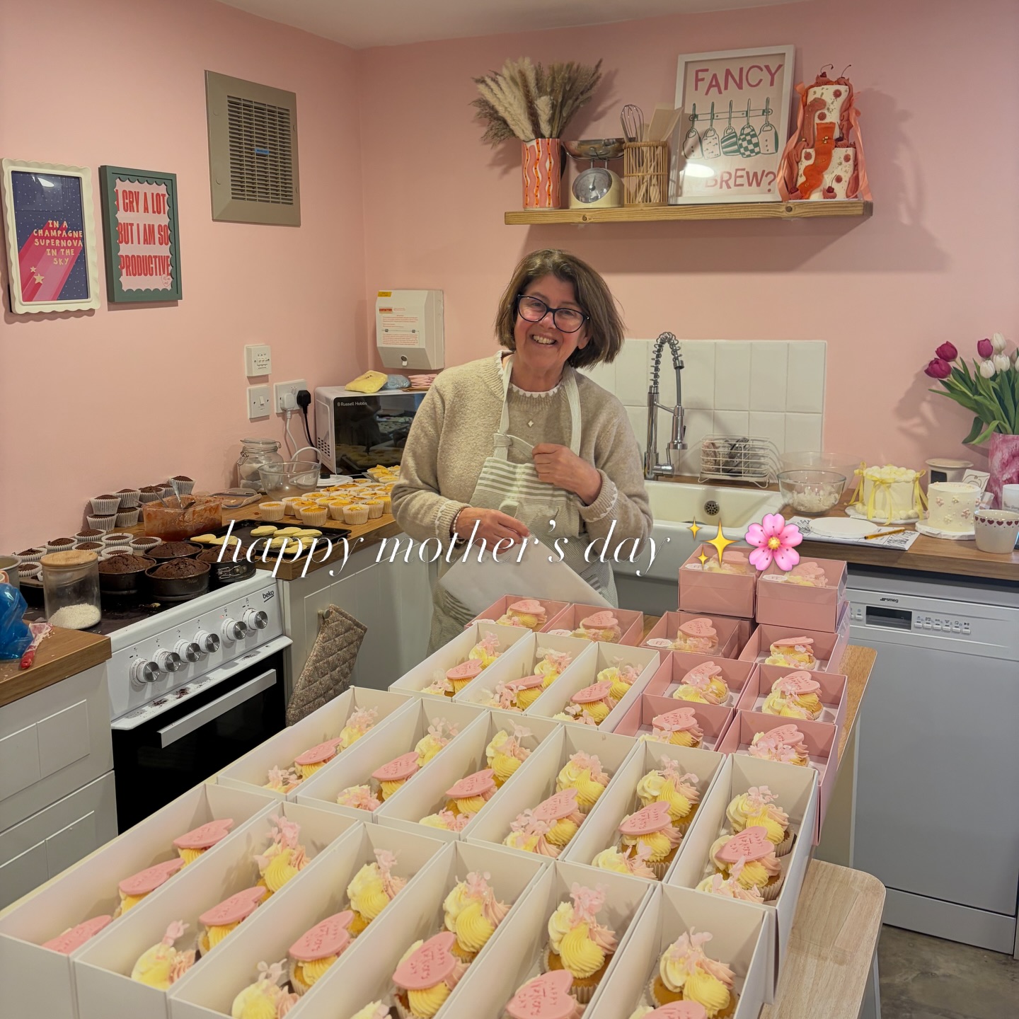 happy mother’s day from Luxury Bakes 🌸🩷✨
I hope you enjoy all your cupcakes & cookies ✨
& happy mother’s day to my wonderful mum, luxury bakes wouldn’t be half of what it is without my amazing mum 🩷
from making boxes, labeling, filling cupcakes, deliveries, staying in to take important parcels, listening to me cry , rant & always validating my crazy ideas (you should’ve heard what I said last week 😂) with no judgement 🩷 & so so so much more
love you mum !!!!!