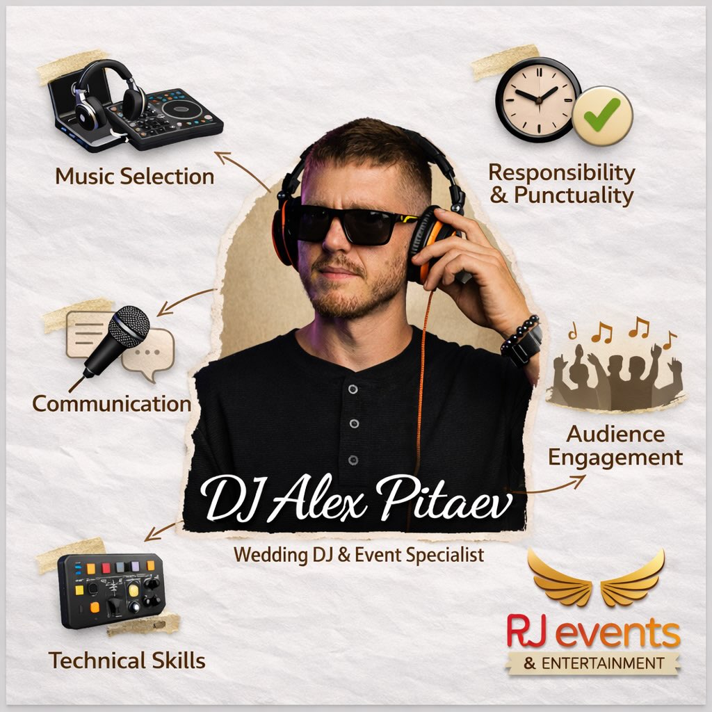 A DJ can make or break the energy of an event.
I focus on the details that most matters - reading the crowd, choosing the right tracks at the right moment, and keeping the dance floor alive all night.