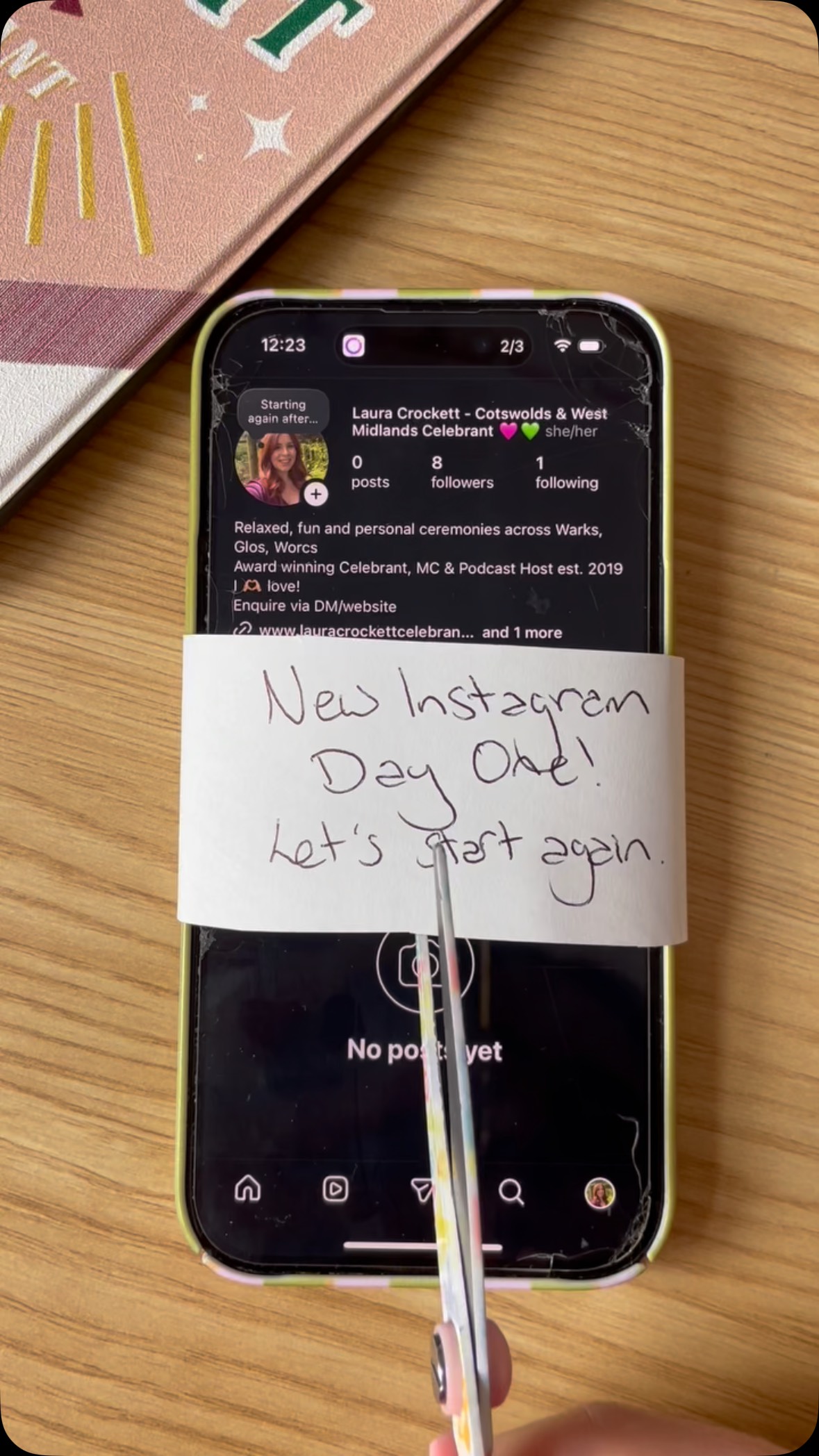 My @lauracrockettcelebrant Instagram account has been suspended and I’ve lost everything. Six years of building up content and an amazing community for it to all be gone, just like that!
.
I’ve spent nine days panicking and waiting for it to come back but I’ve decided enough is enough. I’m going to start again! 💪🏼
.
Whether you were here before or you’ve just joined the party, THANK YOU for helping me build this back up. I can’t wait to start sharing more beautiful love stories, wedding advice and ceremony ideas with you. 🩷
.
If you’re one of my previous couples or a fellow supplier I have worked with, please feel free to share any content from our weddings together - collabs and tags are very welcome at this difficult time 😅🙏🏼
.
It took me six years to get to almost 3000 followers, let’s see if we can beat my PB this time! With your help I think we might be able to! 💖
.
Thank you!!
Laura x