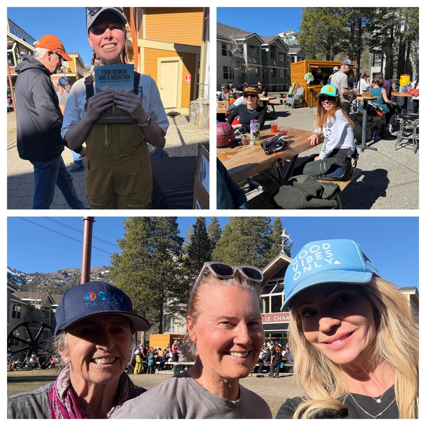 Palisades Tahoe yesterday was pure magic. ✨
Naomi Arthur, granddaughter of Paul Arthur—whose story lives inside Four Women and a Mountain—stopped by the signing and held a copy of the book that carries a piece of her family’s legacy. Moments like that remind me why this story matters.
I was also lucky to spend time with legendary U.S. Ski Team women Tamara McKinney and Eva Twardokens, two athletes who helped define an era of American skiing and continue to inspire the next generation.
And of course, the Tahoe spirit was alive everywhere—from friends gathering in the sun to one mystery guest rocking a Tuff Scentence hat at the signing. 😉
The Sierra has always been powered by bold women, big mountains, and stories worth remembering.
Grateful to everyone who came out to celebrate Four Women and a Mountain at Palisades Tahoe.
#fourwomenandamountain_ #palisadestahoe #naomiarthur #tamaramckinley #evatwardokens