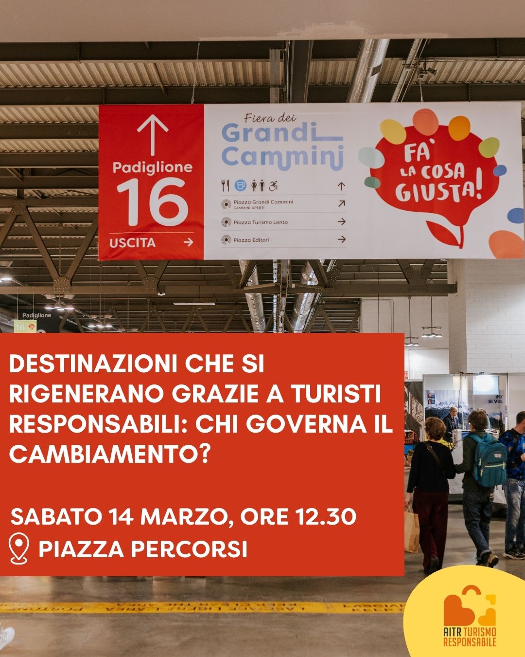 Ogni viaggio ha infatti un impatto sui territori che attraversa. Il turismo responsabile sceglie di ridurre gli impatti negativi, rispettare le comunità locali e distribuire valore in modo più equo. Ma come si passa dalla teoria alla pratica del turismo rigenerativo? Chi governa questo cambiamento? E quali strumenti permettono di misurarne davvero gli effetti?
Scopritelo con noi in Piazza Percorsi!