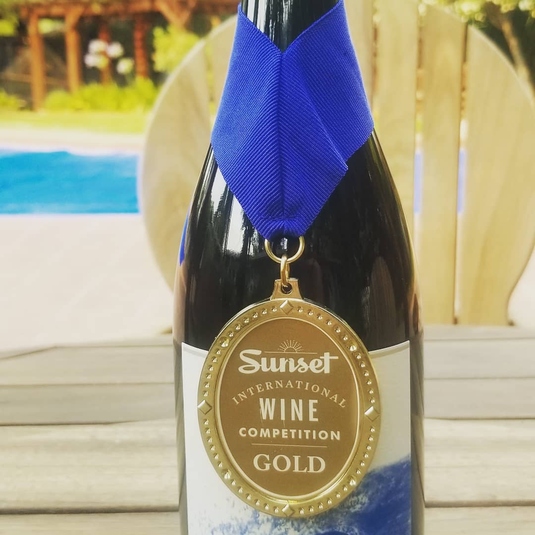 Exciting News! My 2018 Pinot Noir received a Gold Medal from Sunset International Wine Competition!! 🏅🍷🌊❤