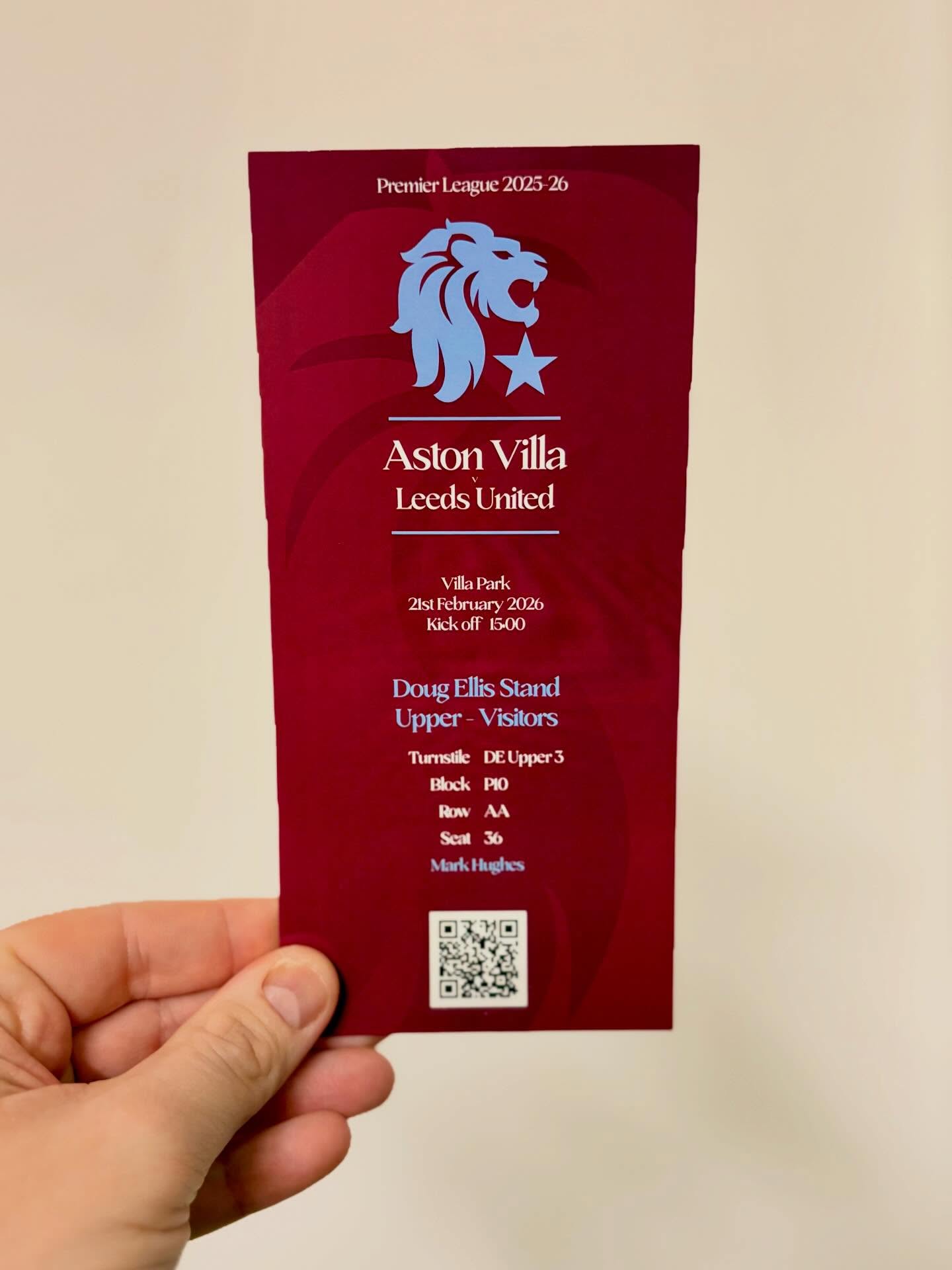 โป๏ธ Aston Villa Refresh 25/26
After two seasons of the same style but with reversed colours, the Villa 25-26 stub is given a reorientation, smaller lion and a revert back to the classic Villa colours!
#avfc