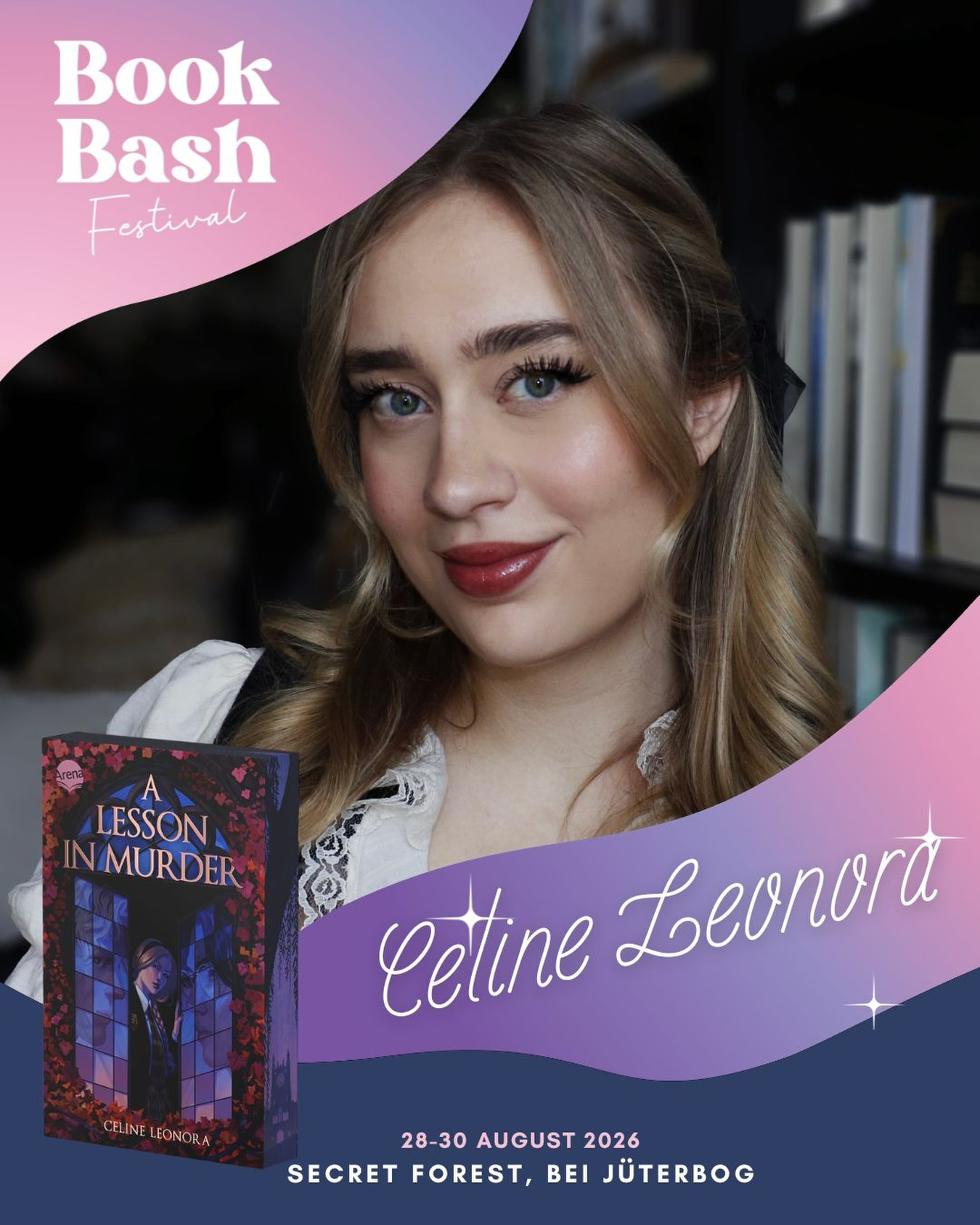 Diese Woche tauchen wir in A Lesson in Murder von Celine Leonora ein.
Wir freuen uns sehr, dass sie beim Book Bash dabei ist und hat zum Festival bereits 3 Bücher veröffentlicht - und es werden wahrscheinlich noch viele Folgen. ☺️
#alessoninmurder #readtobookbash #bookbashfestival