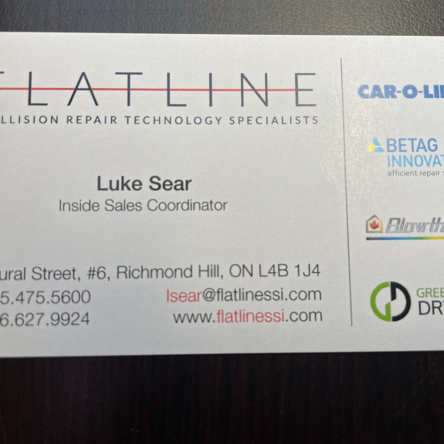 Please welcome our newest member to the Flat Line family.
Luke's role will be to help customer's with any Betag, Car-O-liner, filter or equipment orders. Need some consumable parts or filters?
Call Luke to get whatever you need, shipped today!