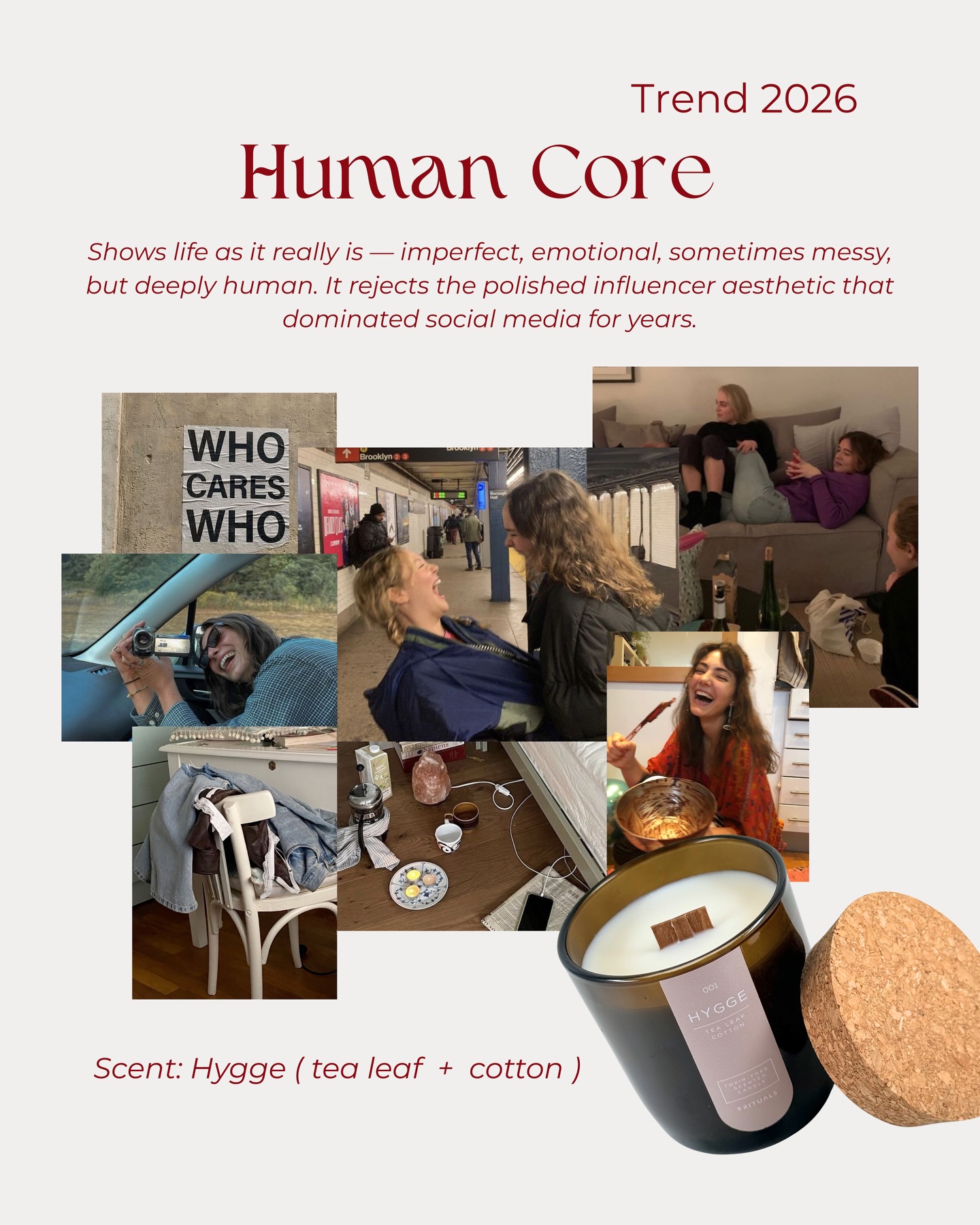 In 2026, aesthetics are increasingly about a state of being rather than outward expression. It’s about how we want to feel in our space, in our routines, and in the moments we take for ourselves.
We gathered this year’s core moods as different feelings: swipe through the carousel and see which aesthetic you resonate with right now.
And we’ll choose the fragrance to match it. ✨