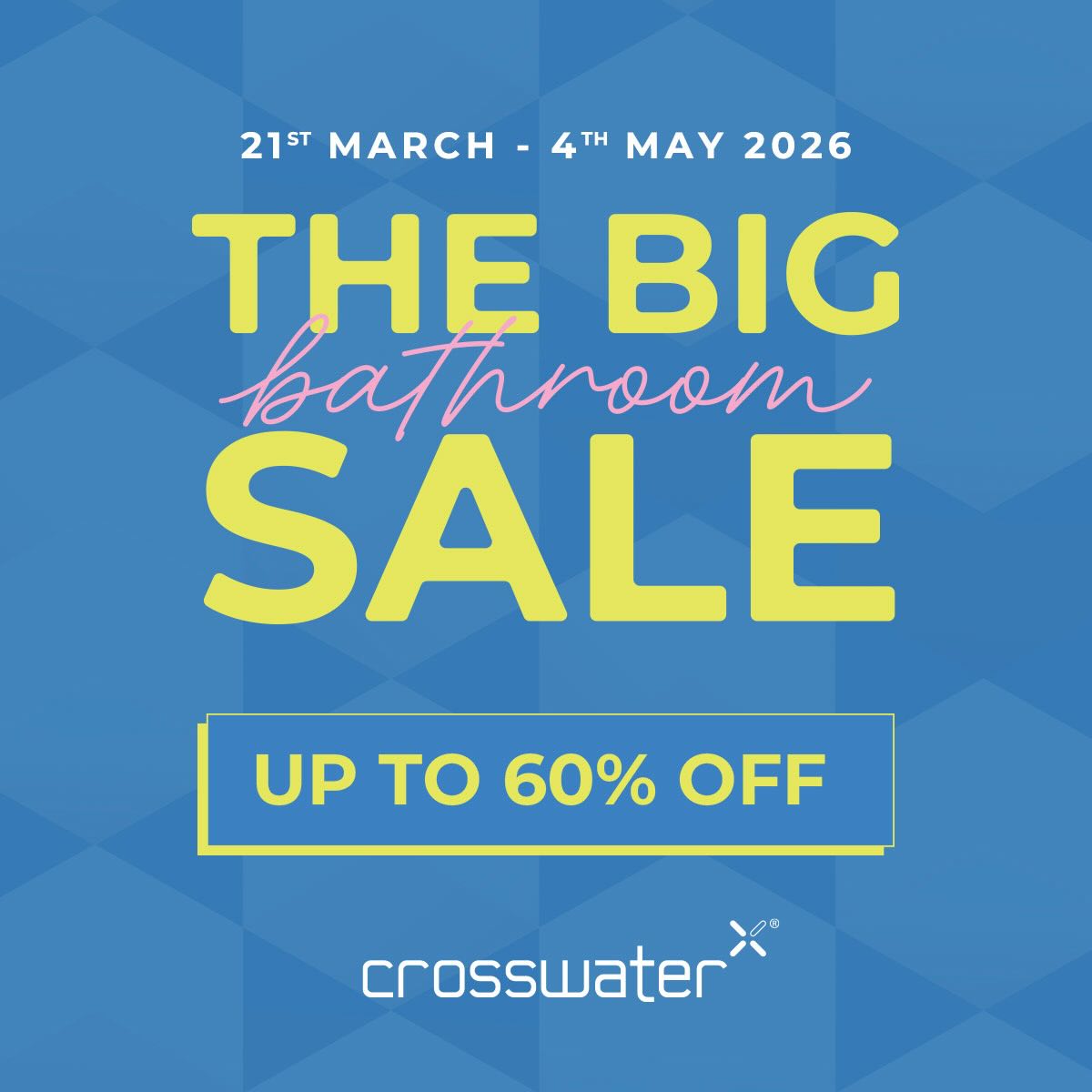 The Crosswater BIG Sale is coming up, be sure not to miss it starting on 21st of March!
@crosswater_uk
#bathroom #sale