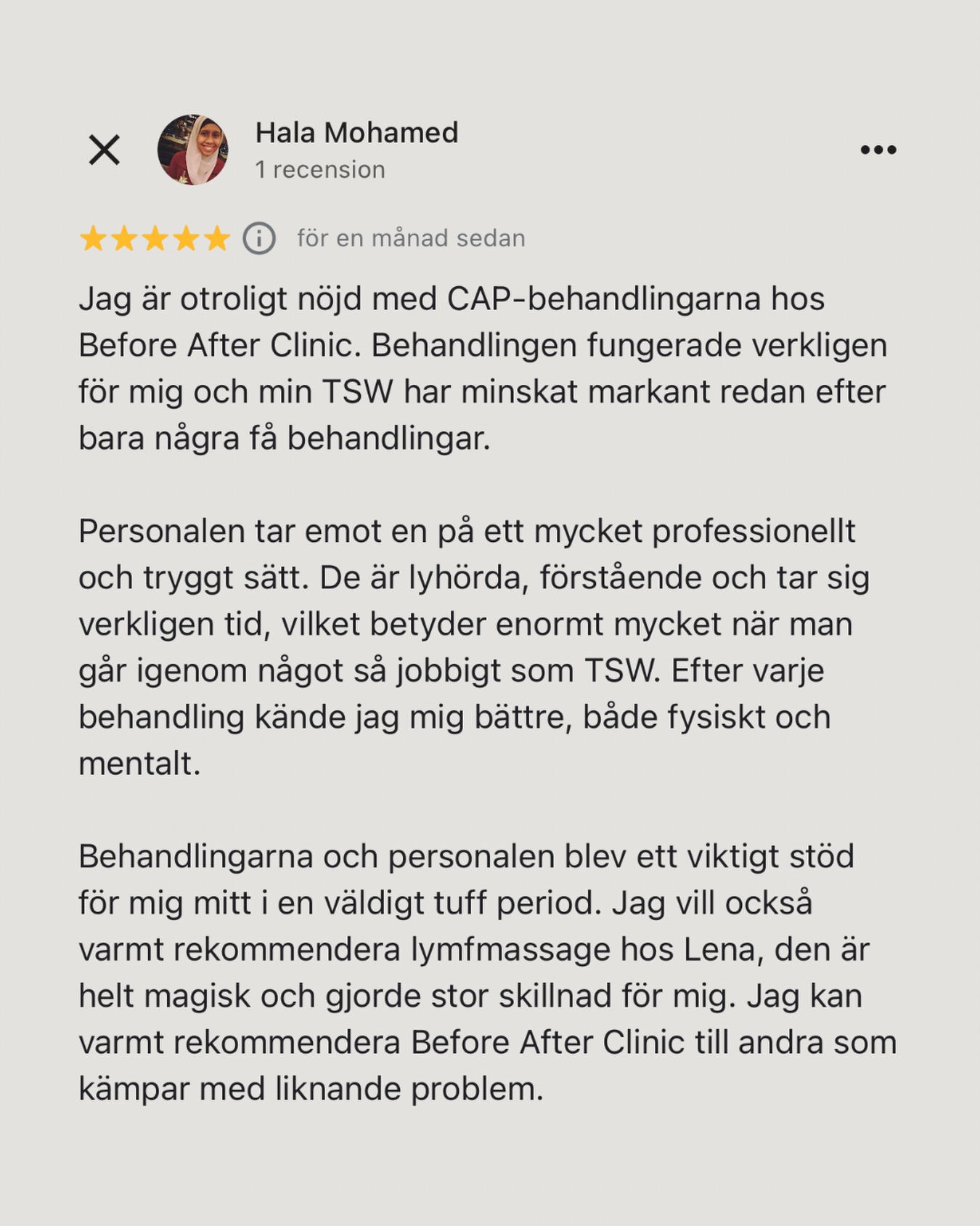 Känslan när vi kan göra en förändring ❤️🩹
Vi är också så tacksamma för @asplundsfriskvard och Lenas arbete med lymfmassage 💕
#recension #tsw #capbehandling #lymfmassage