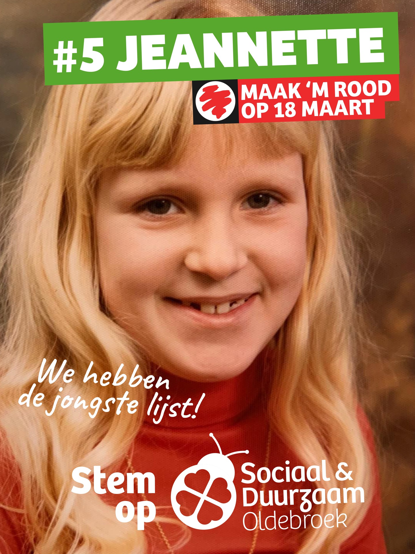 Hier onze nummer 5, Jeannette Kors-Wolf 😊