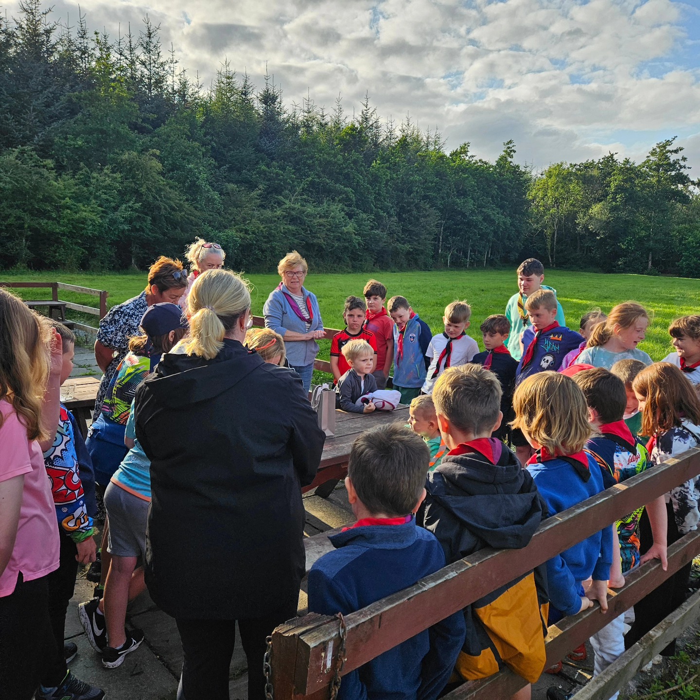 Great evening to wrap up Beavers ๐ฆซ for this 2024 - 2025 Scouting Year. Beavers ๐ฆซ will be back in action in September with some familier faces and plenty of new ones ๐.
A special mention of thanks to all the leaders for such a fun and adventurous programme this year ๐.
Congratulations ๐ to Ciaran O'Rourke, who was awarded his 5 years service award ๐
Congratulations ๐ to Clodagh Ritchie, who was awarded her 2 years service award ๐
A massive congratulations ๐ and happy birthday ๐ to Marie Taylor, who whilst celebrating her birthday cake was awarded her 5 year service award ๐
B.R.A.V.O all on a job well done ๐