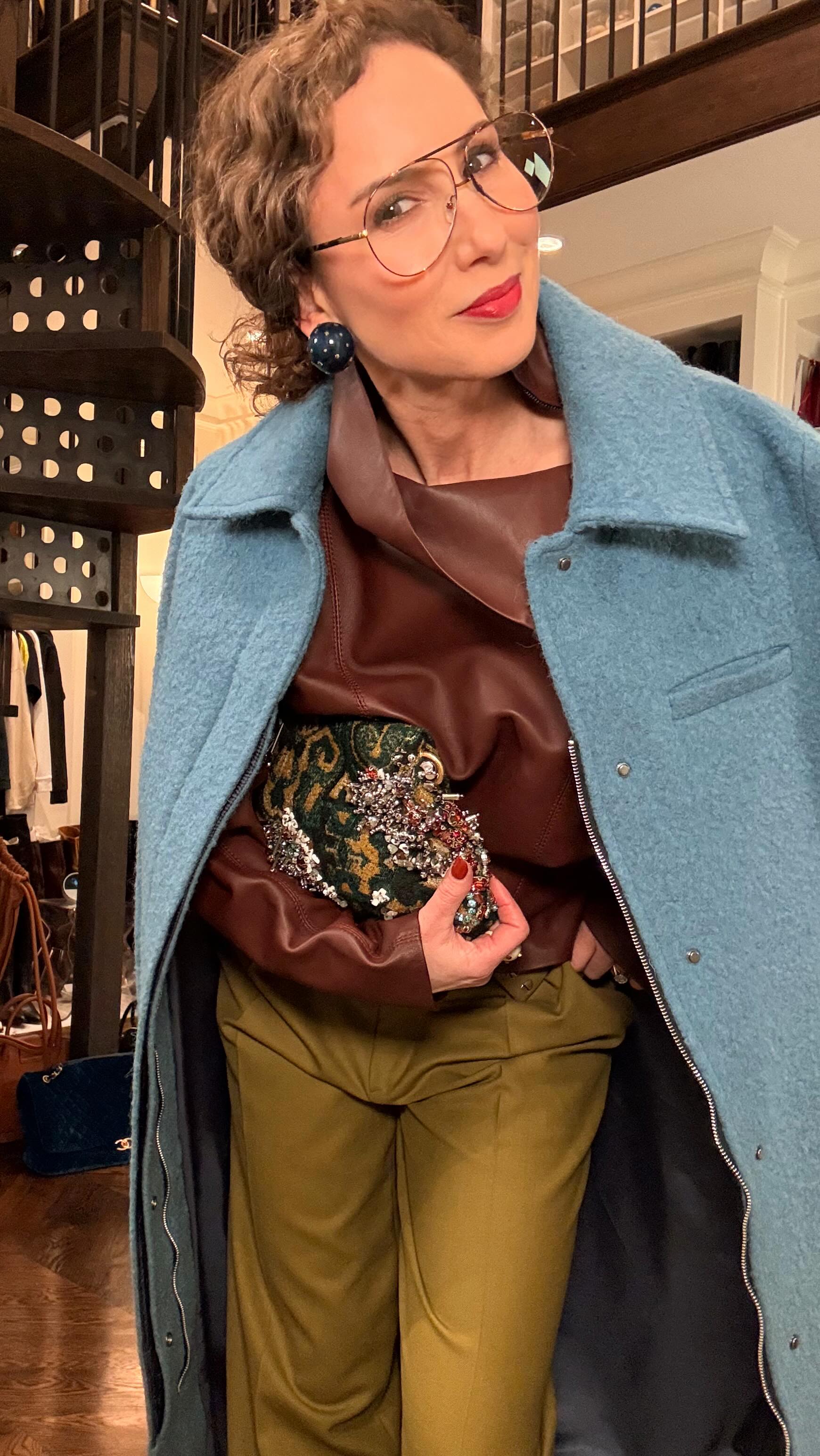 There’s something quietly powerful about midtones. They live in that in-between space, not too light not too dark, and they’re often the ones people skip past. Dusty rose, antique blue, cleadon, mauve, and sage green. These shades don’t shout, but they speak with confidence. Don't forget these color workhorses.
When you layer mid tones together, you create depth without heaviness. The eye keeps moving. Nothing feels flat. It’s the difference between wearing an outfit and building one. Mid tones let texture do the talking. Wool next to silk suede against leather matte with a hint of shine. That’s where the luxury lives.
I always think of mid tones as the glue of a wardrobe. They make brights feel intentional, and neutrals feel warm. They soften black. They ground color. They also photograph beautifully because they hold detail and dimension instead of swallowing it up.
If you’re ever feeling like your outfit is missing something, don’t add more contrast, add more nuance. Stay in the middle and layer thoughtfully. That’s how you get richness that feels effortless and timeless.
#grwm #midtones