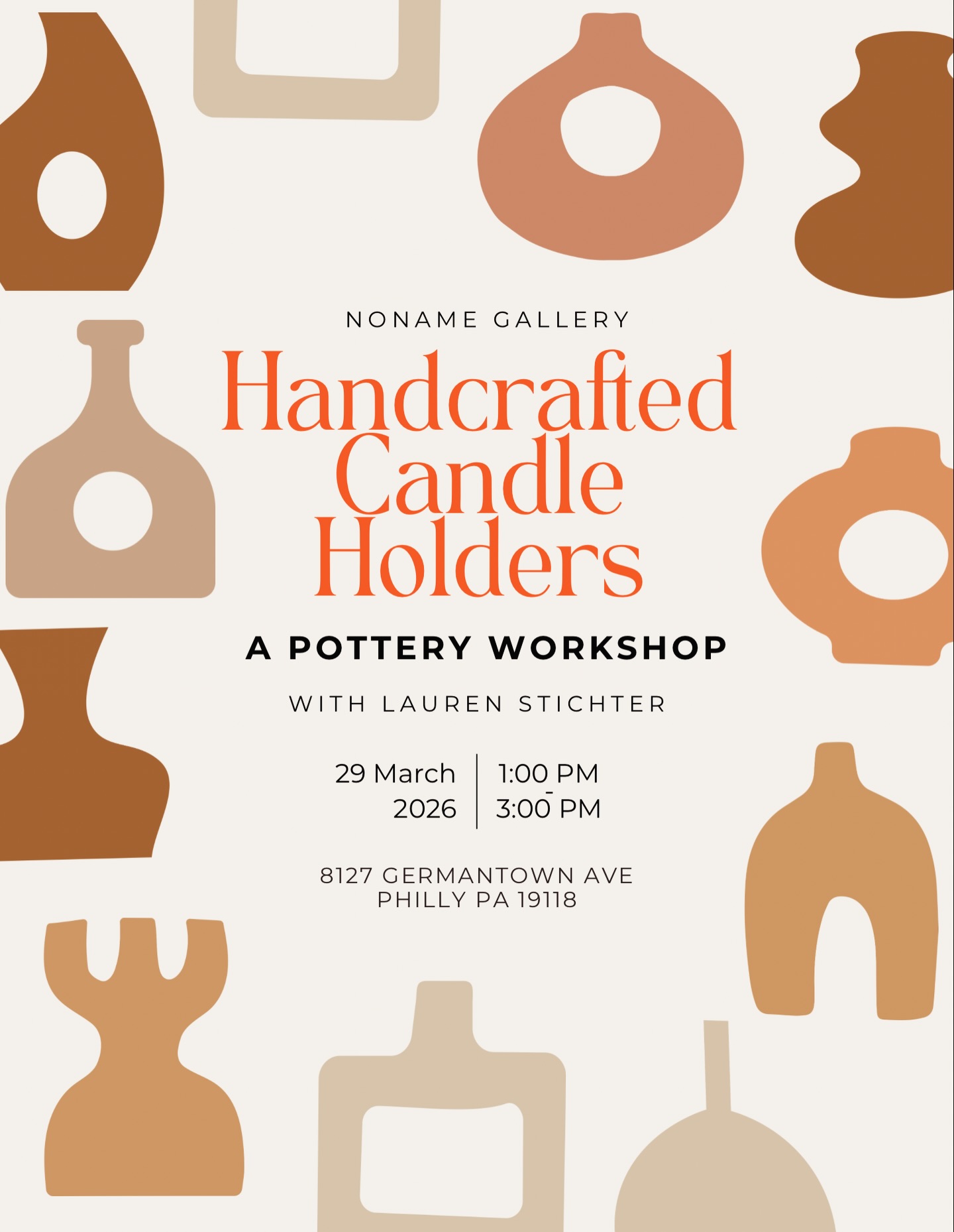 Need a break from your brain?
Come play with clay!
Join us Sunday, March 29th for a ceramic candle holder🕯️ workshop with @lstichter of @hymy.pottery . You’ll learn simple hand-building techniques and create your own textured, handmade piece—perfectly imperfect and totally yours.
Working with clay slows everything down. Your hands focus, your mind settles, and for a couple hours the outside world can wait.
No experience needed.
All materials provided.
Pieces will be fired and ready for pickup later.
Spots are limited and these classes usually sell out.
🔗Sign up now through the link in bio🔗