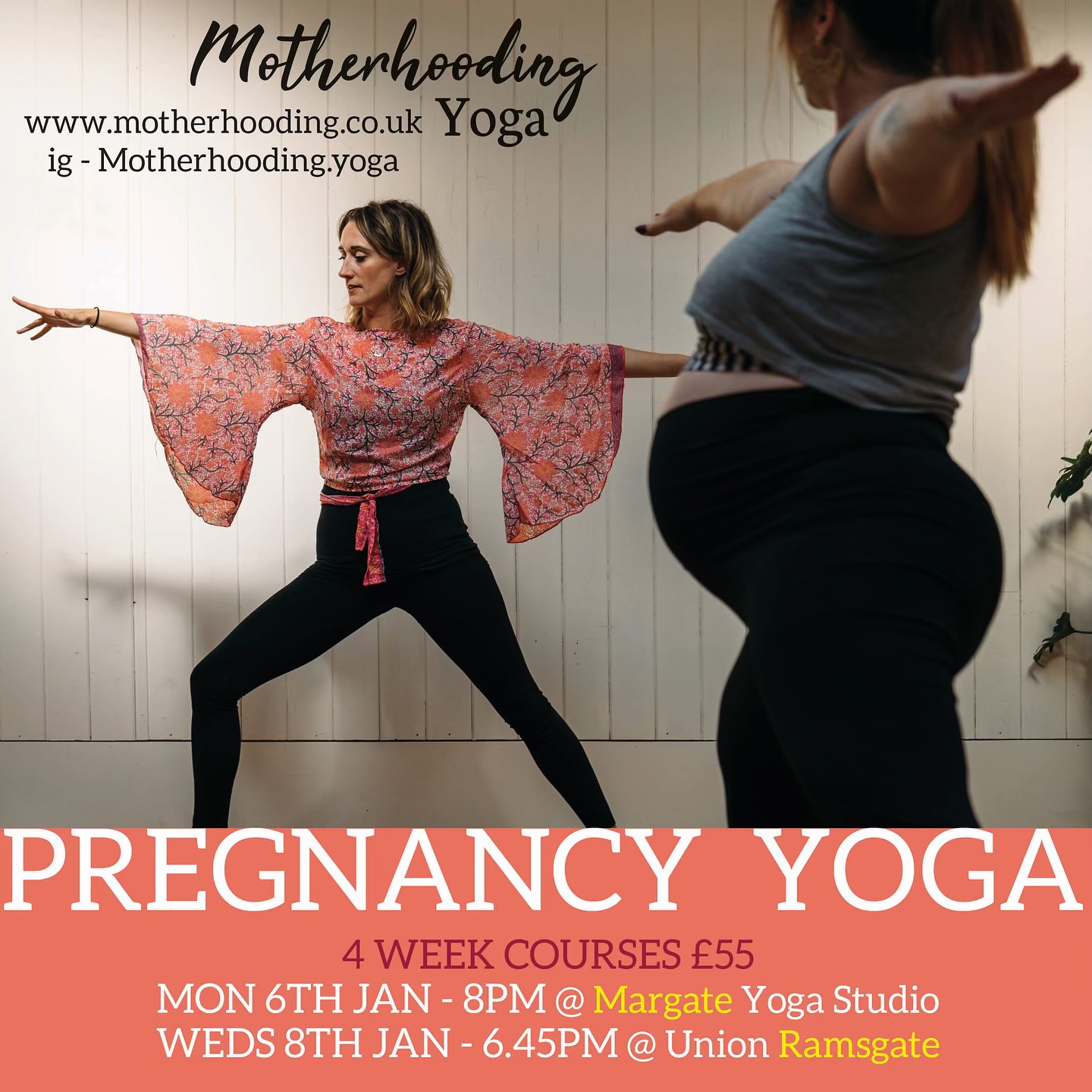 SUPER EXCITING ANNOUNCEMENT!!
I am beyond thrilled to be expanding my Motherhooding Village to Margate... And from January I will be offering Pregnancy Yoga from @margate_yoga_studio as well as our home @unionramsgate
I am a Doula, Antenatal Educator and a Senior Motherhood Yoga teacher and I’ve taught thousands of women on their journey into and beyond motherhood for the last 9 years!
This course has been thoughtfully created to empower you through movement and knowledge. We aim to grow strength and flexibility in the parts of the body most effected in pregnancy and most needed during labour. Learning breathing techniques, birth movements and tips, as well as how to have an active labour.
You’ll get to meet other local Mamas and offered a place on our local community WhatsApp group.
Week 1: Breathing techniques for a calm, empowered & positive birth
Week 2: Hips - strengthening and promoting flexibility in the hips and pelvic floor.
Week 3: Posture - Concentrating on opening the chest and stretching the back which will help to ease aches. Followed by an after class optional social event to meet and connect with the other mums.
Week 4: Yin & Yoga Nidra - Ending the course with a beautifully relaxing, slow and restorative Yin class and a deep meditative sleep.
You’ll be able to join our WhatsApp Community with a large group of other Thanet based mothers offering support and guidance on anything baby related as well as the best places to eat, and days out tips!
#yoga #pregnancyyoga #prenatalyoga #pregnant #mamatobe #empoweredbirth #birth #positivebirth #community #thanet #ramsgate #margate