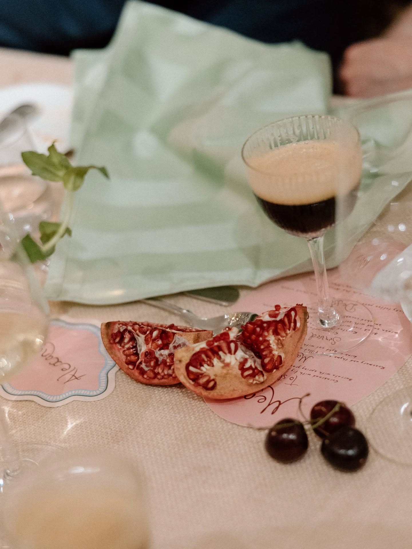 To me, there’s nothing more beautiful than a well-enjoyed table.
Fruit, cocktails + thoughtful stationery scattered between the moments 🍒
Photography: @daniellevictoriaphoto
Venue: @kinhousewiltshire
Florals: @studiofeverfew
Stationery: @mapleandrae
#kinhouse
#weddingstationery