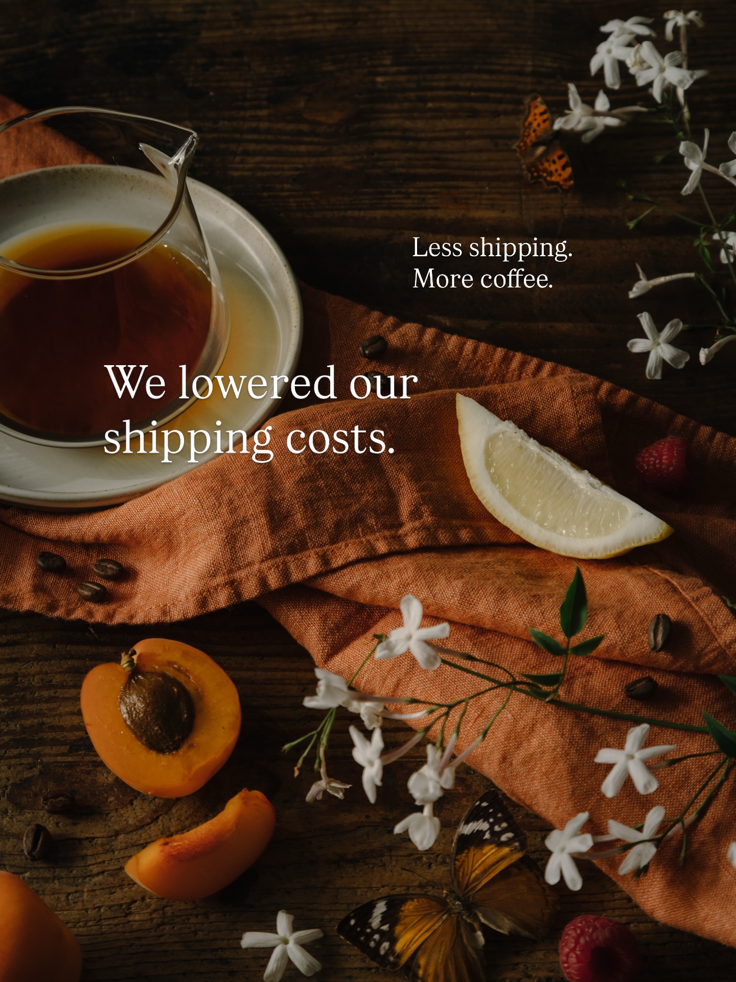 Less shipping. More coffee. We lowered our shipping costs.
Small package 3.40.–
Free economy shipping from 80.–, otherwise 7.50.–
Monthly Subscriptions 86+: 0.– (shipping included)
Photo by @danielabistrain