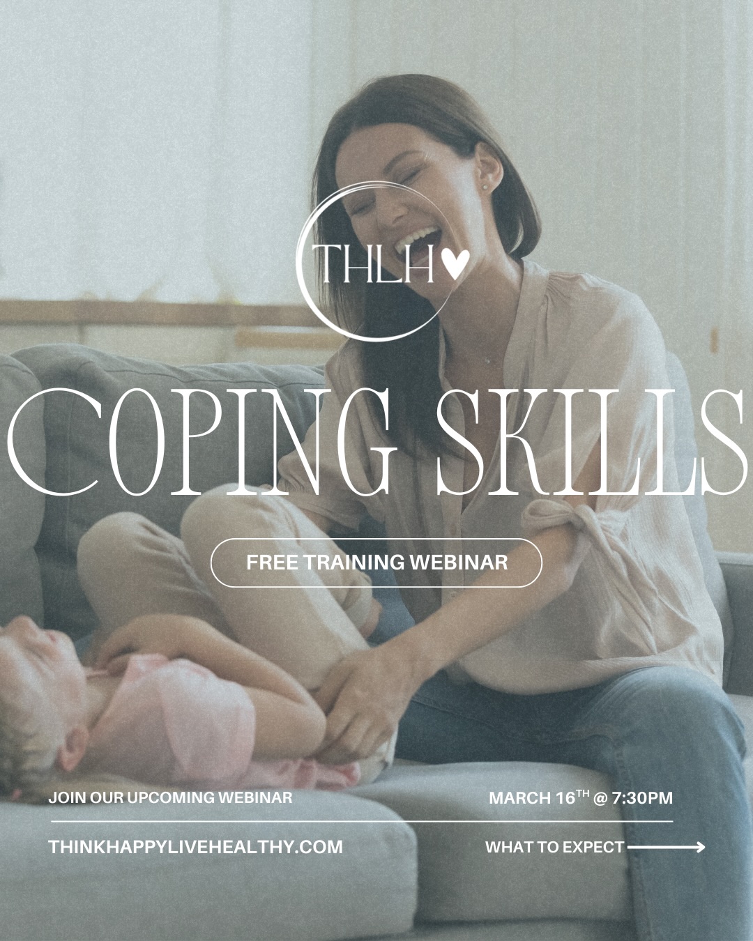 IN TWO DAYS: MASTER COPING SKILLS WITH US
What if coping skills actually worked in real life — not just in theory?
Join us for a free interactive webinar designed to help individuals and families build practical tools for managing stress and anxiety in everyday life. You’ll learn grounding techniques, breathwork, prevention strategies, and simple routines that can support long-term mental wellness.
This training is designed for families, parents, and anyone who wants healthier ways to handle stress; because calmer homes start with shared coping skills.
Bring your family, learn together, and start building an anxiety toolkit you can use every day.
🗓 This Monday, March 16th at 7:30 PM
Register through the link in our bio or scan the QR code in the final slide.
#MentalHealthMatters #CopingSkills #FamilyWellness #AnxietySupport #ThinkHappyLiveHealthy